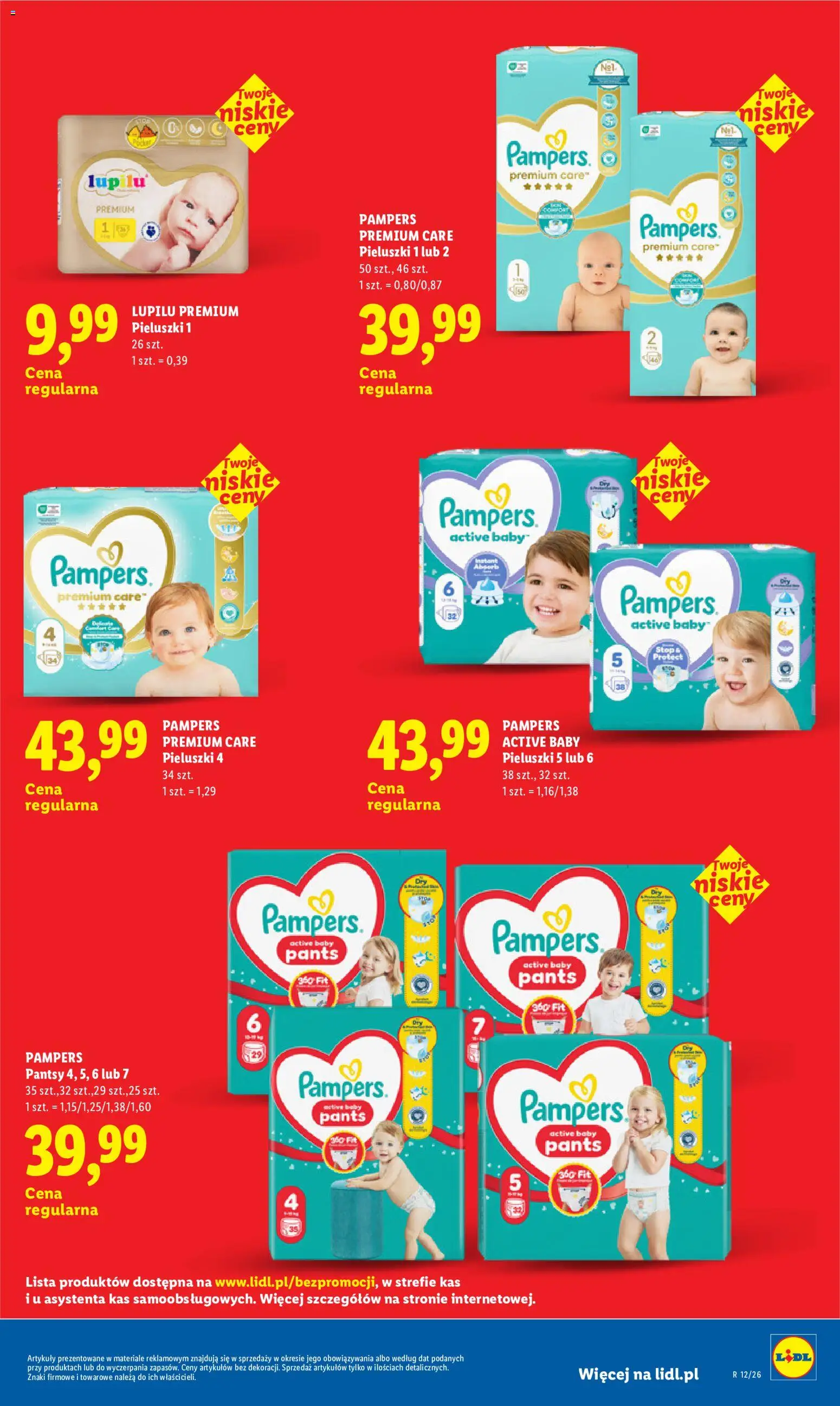 Lidl Polsko leták - Oszczędzaj każdego dnia od 22.08.2026 | Strana: 31 | Produkty: Pampers, Pampers Premium Care, Pants, Pampers Pants