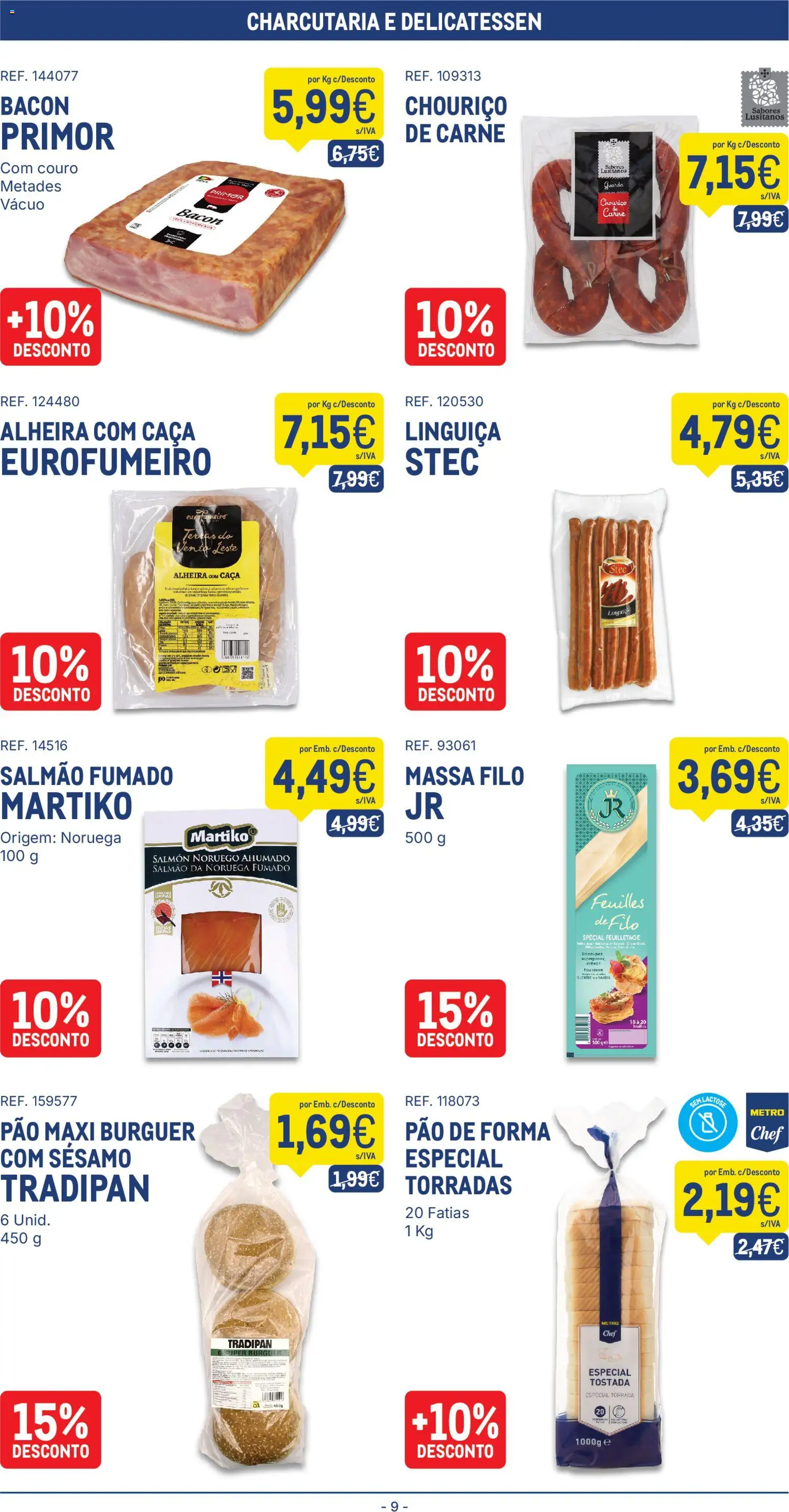 Makro folheto │ válido de 13/10/2026 | Página: 9 | Produtos: Salmão fumado, Primer, Salmão, Linguiça