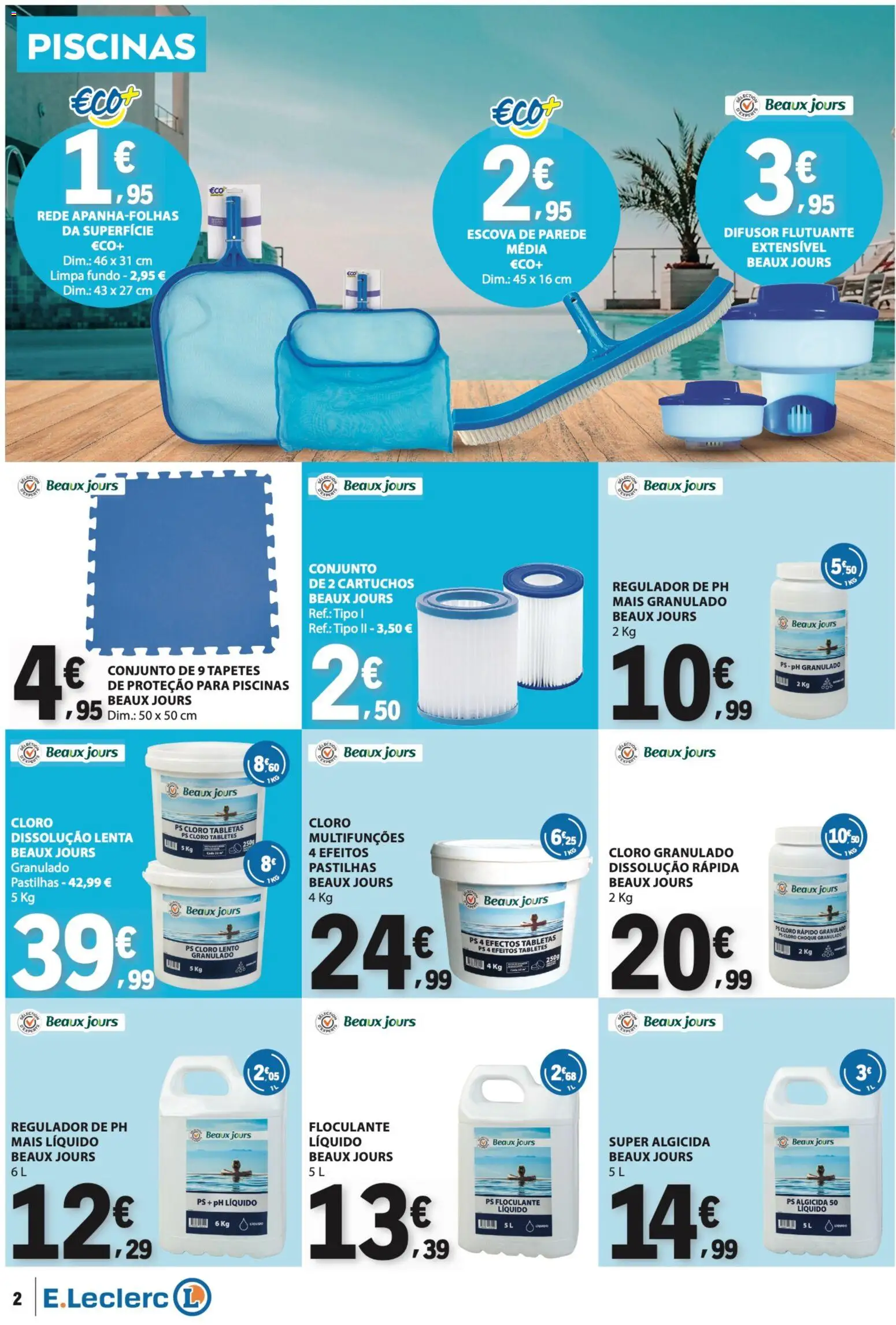 E.Leclerc folheto Não Alimentar │ válido de 04.06.2026 | Página: 2 | Produtos: Piscinas, Difusor