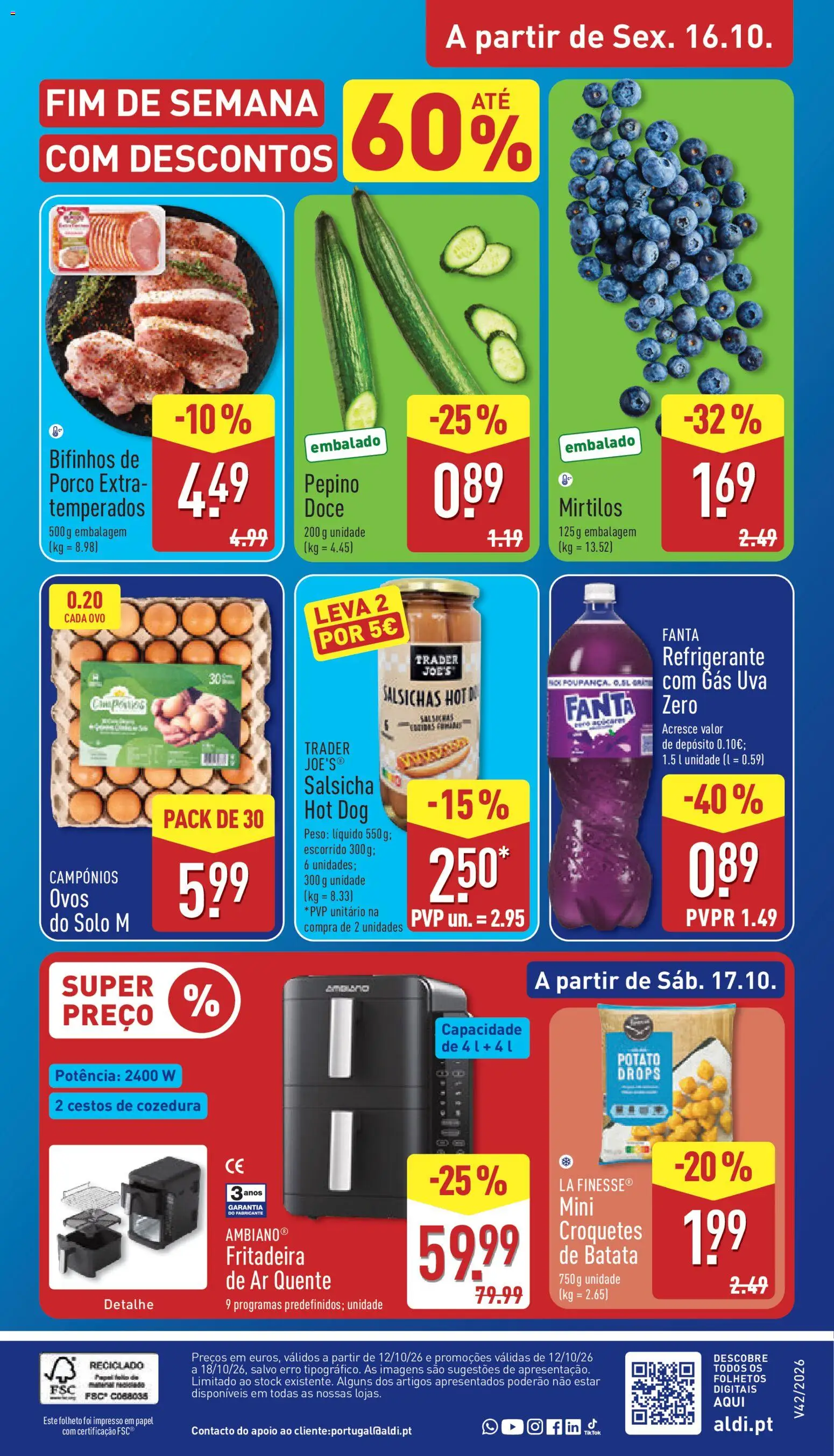 Aldi folheto │ válido de 12/10/2026 | Página: 34 | Produtos: Refrigerante, Fanta, Croquetes, Mirtilos