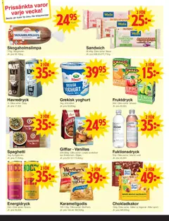 Matöppet - Black Friday varsel - Förhandsvisning av reklamblad från butik Matöppet aktuell från 11.05.2026 | Sida: 3 | Produkter: Sandwich, Grekisk yoghurt, Havredryck, Spaghetti