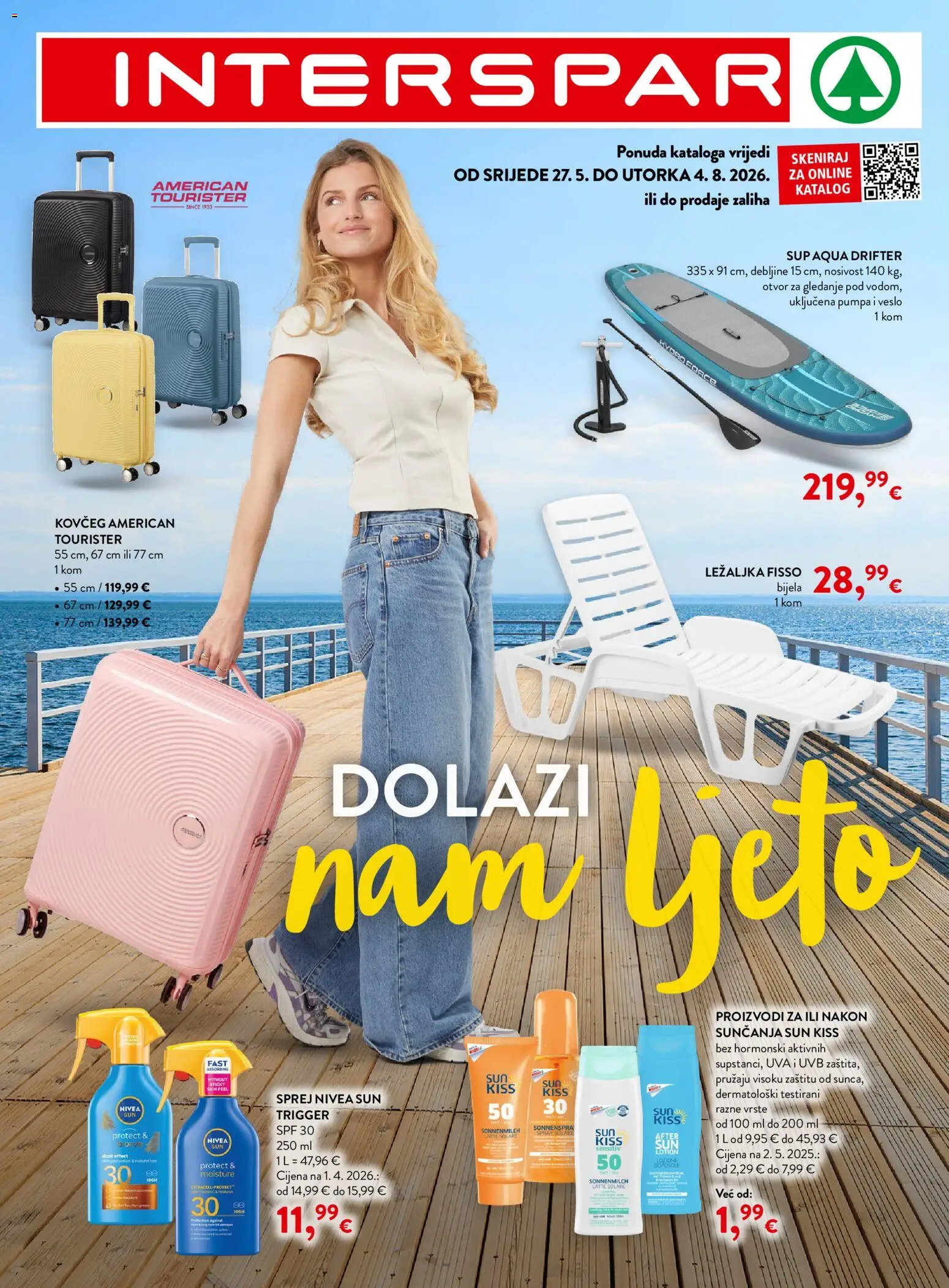 Interspar katalog | vrijedi od 27.05.2026 | Stranica: 1 | Proizvodi: Ležaljka, Nivea