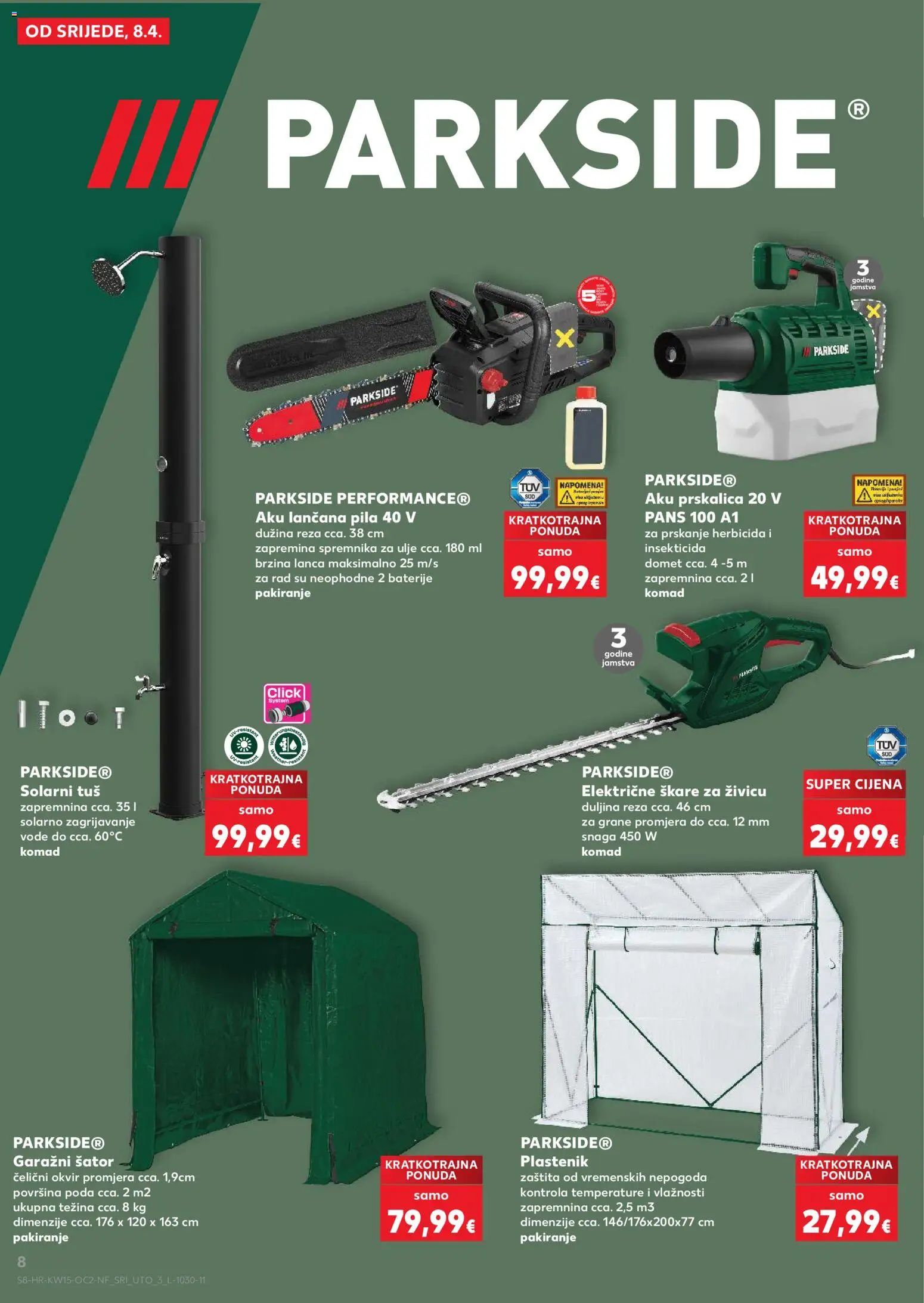 Kaufland katalog | vrijedi od 08.04.2026 | Stranica: 8 | Proizvodi: Tuš, Ulje, Baterije, Pila