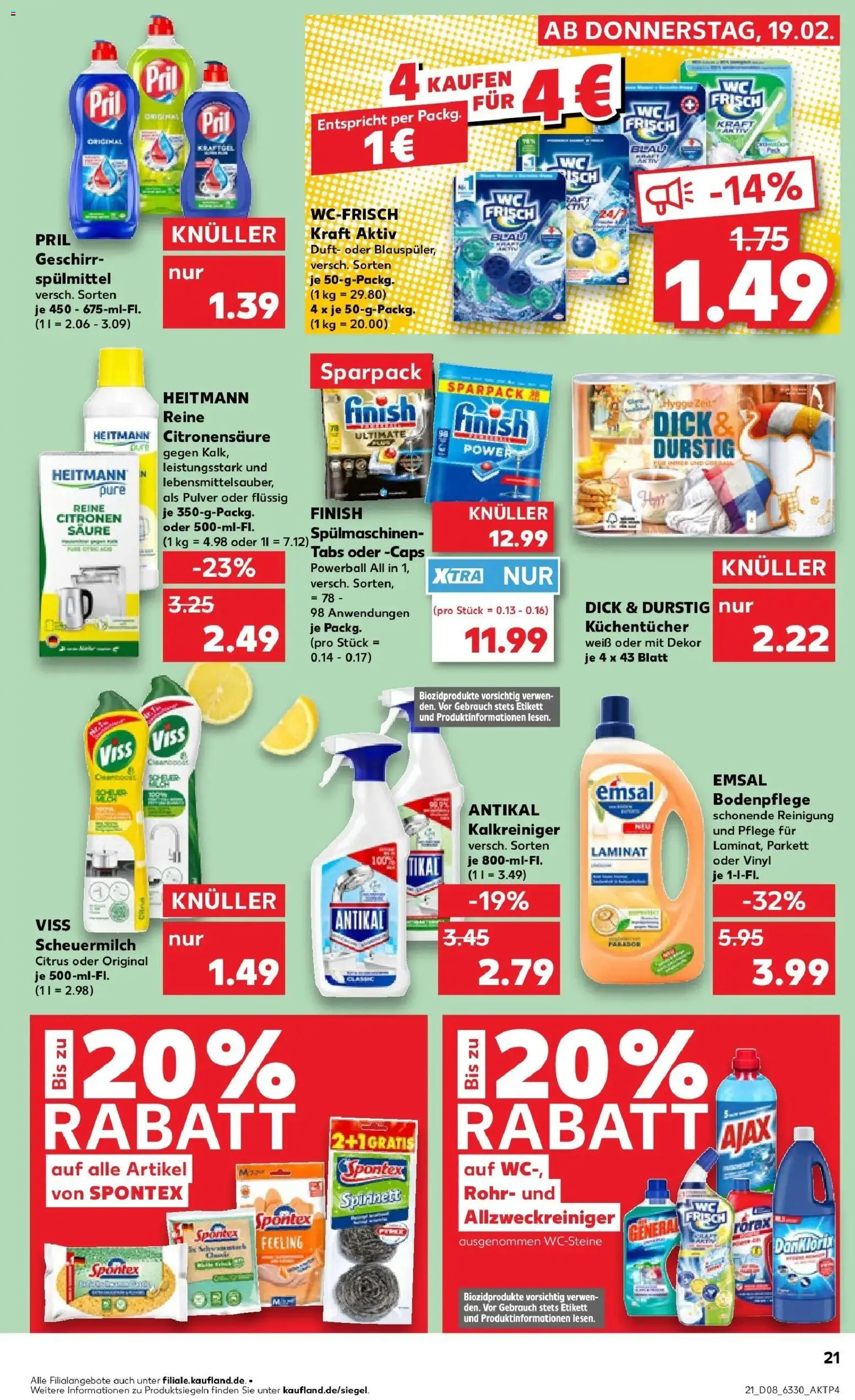 Kaufland prospekt Eschwege	 – gültig ab 19.02.2026 | Seite: 29 | Produkte: Duft, Finish, Pril