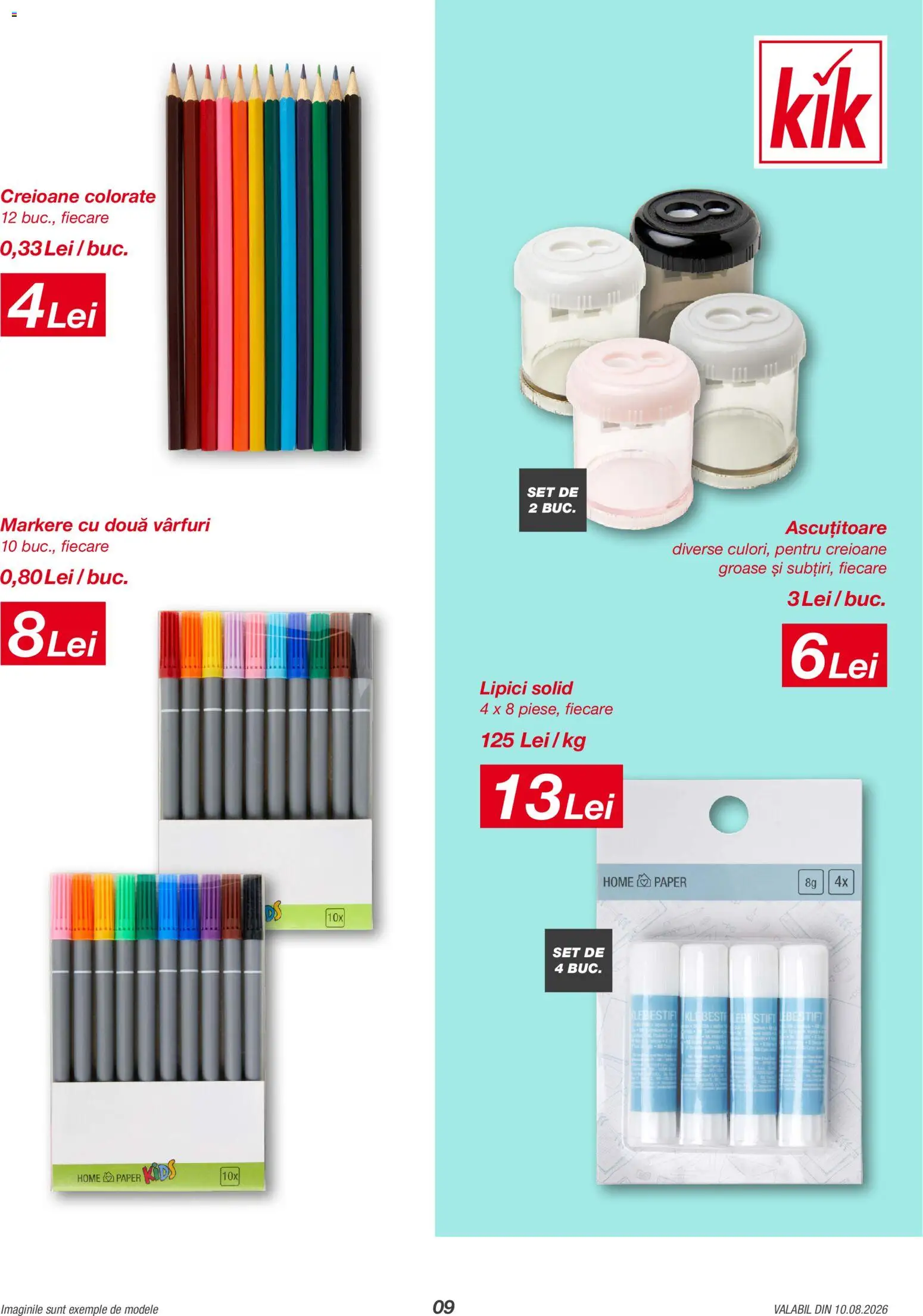 Noul catalog Kik – valabil de la 10.08.2026 | Pagină: 9 | Produse: Solid, Ascuțitoare