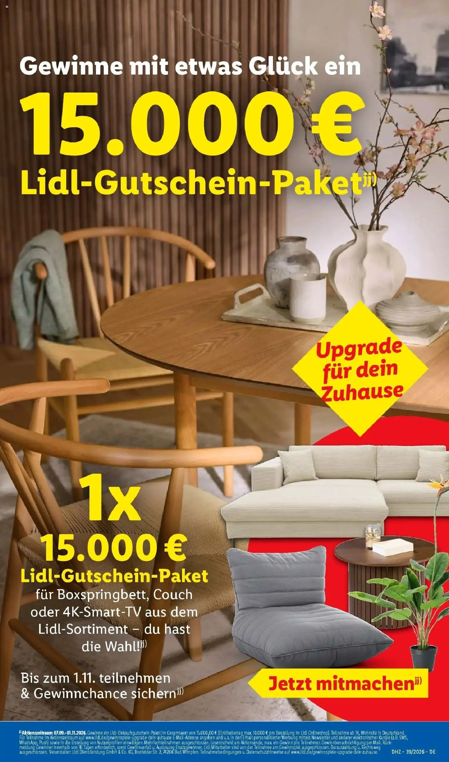 Lidl Prospekt Hamburg (ab 21.09.2026) zum Blättern » Angebote | Seite: 65 | Produkte: Couch, Bad