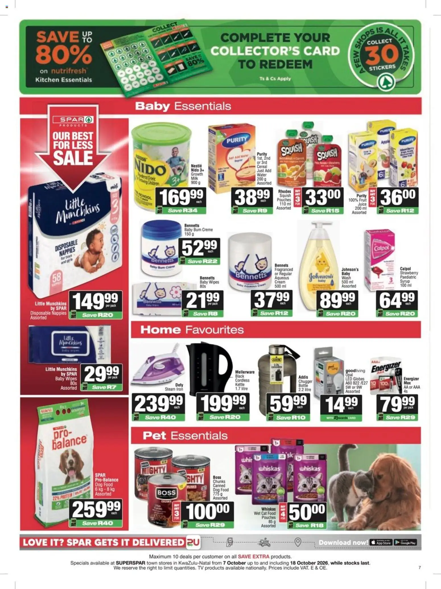 New Superspar catalogue – valid from 19/10/2026 | Page: 7 | Products: Milk, Rusks, Snickers, Water