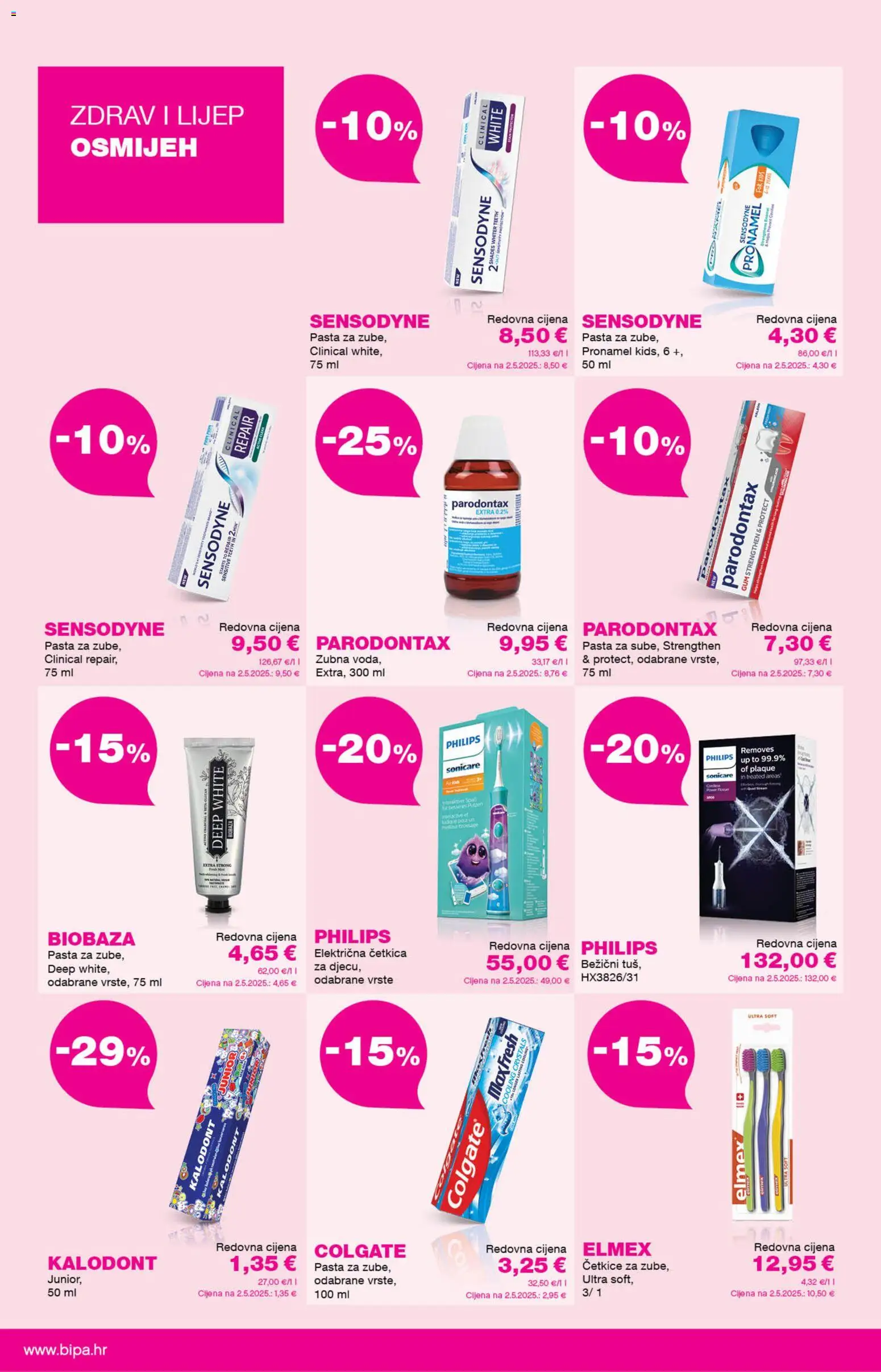Bipa katalog | vrijedi od 01.07.2026 | Stranica: 6 | Proizvodi: Pasta, Sensodyne, Parodontax