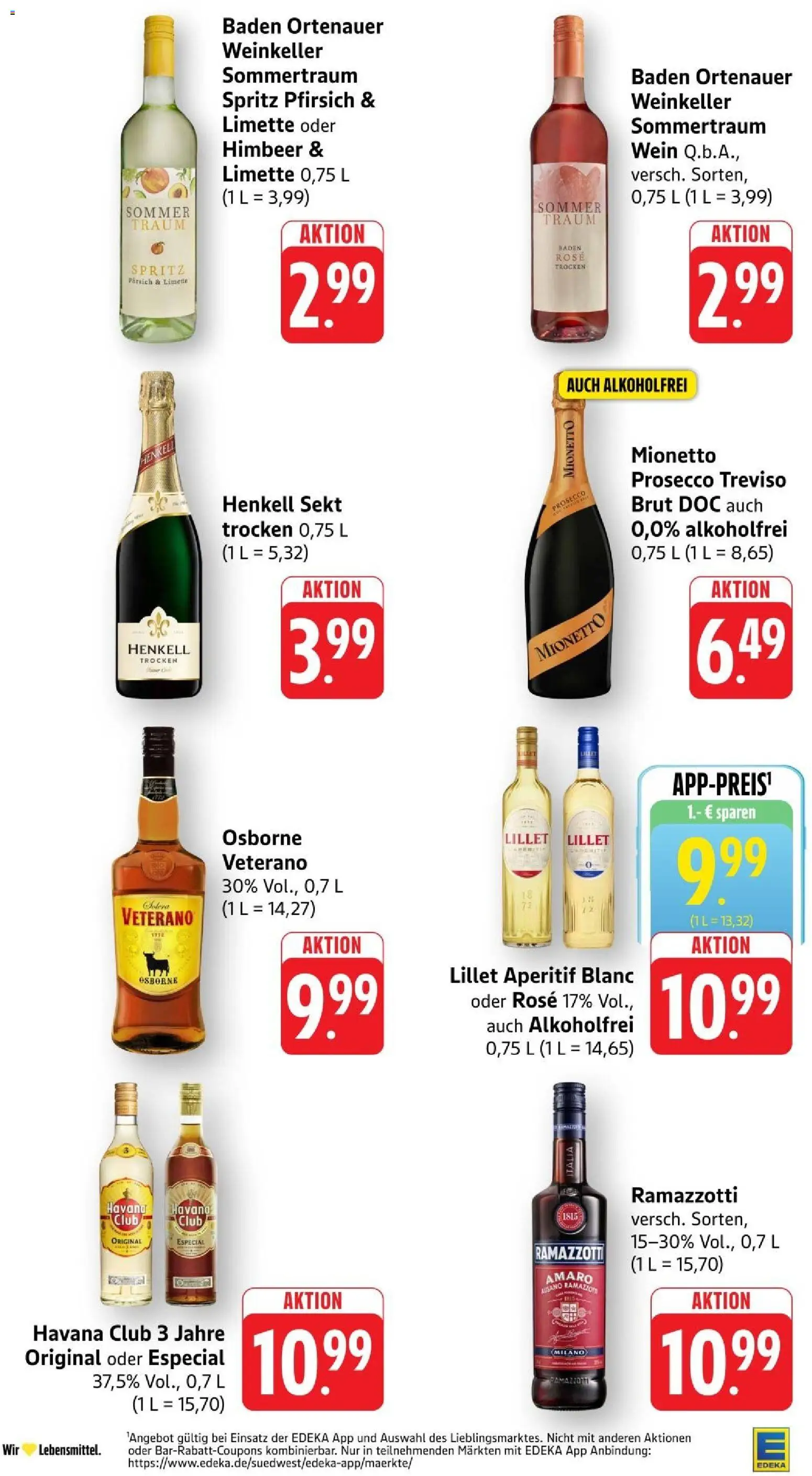 Edeka Prospekt Stuttgart – gültig ab 17.08.2026 | Seite: 33 | Produkte: Sekt, Prosecco, Wein, Ramazzotti