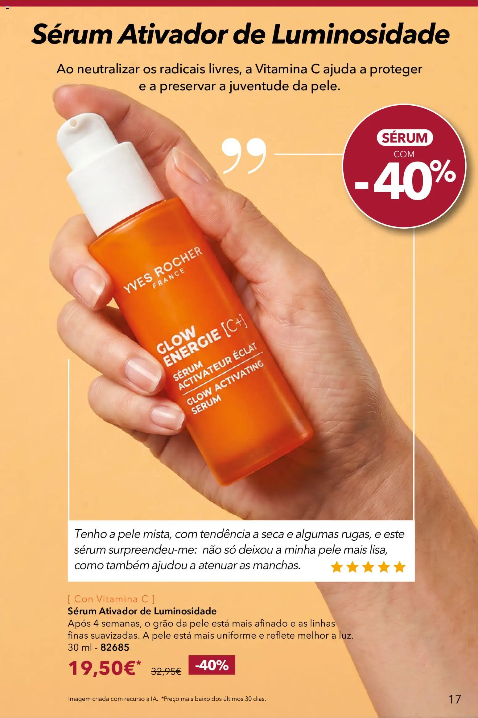 Yves Rocher Catálogo 12 │ válido de 24/09/2026 | Página: 17 | Produtos: Sérum, Vitamina c