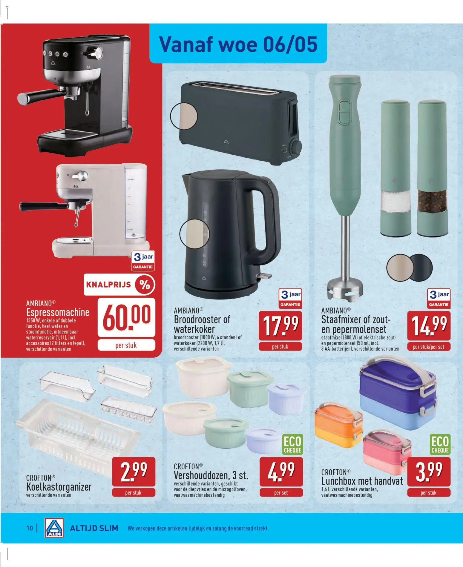 {H1} | Pagina: 10 | Producten: Waterkoker, Lunchbox