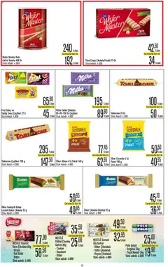 09 Temmuz 2026 tarihinden itibaren geçerli olan CarrefourSA kataloğu önizlemesi | Sayfa: 15 | Ürünler: Gofret, Çikolata, Şeker, Fındık