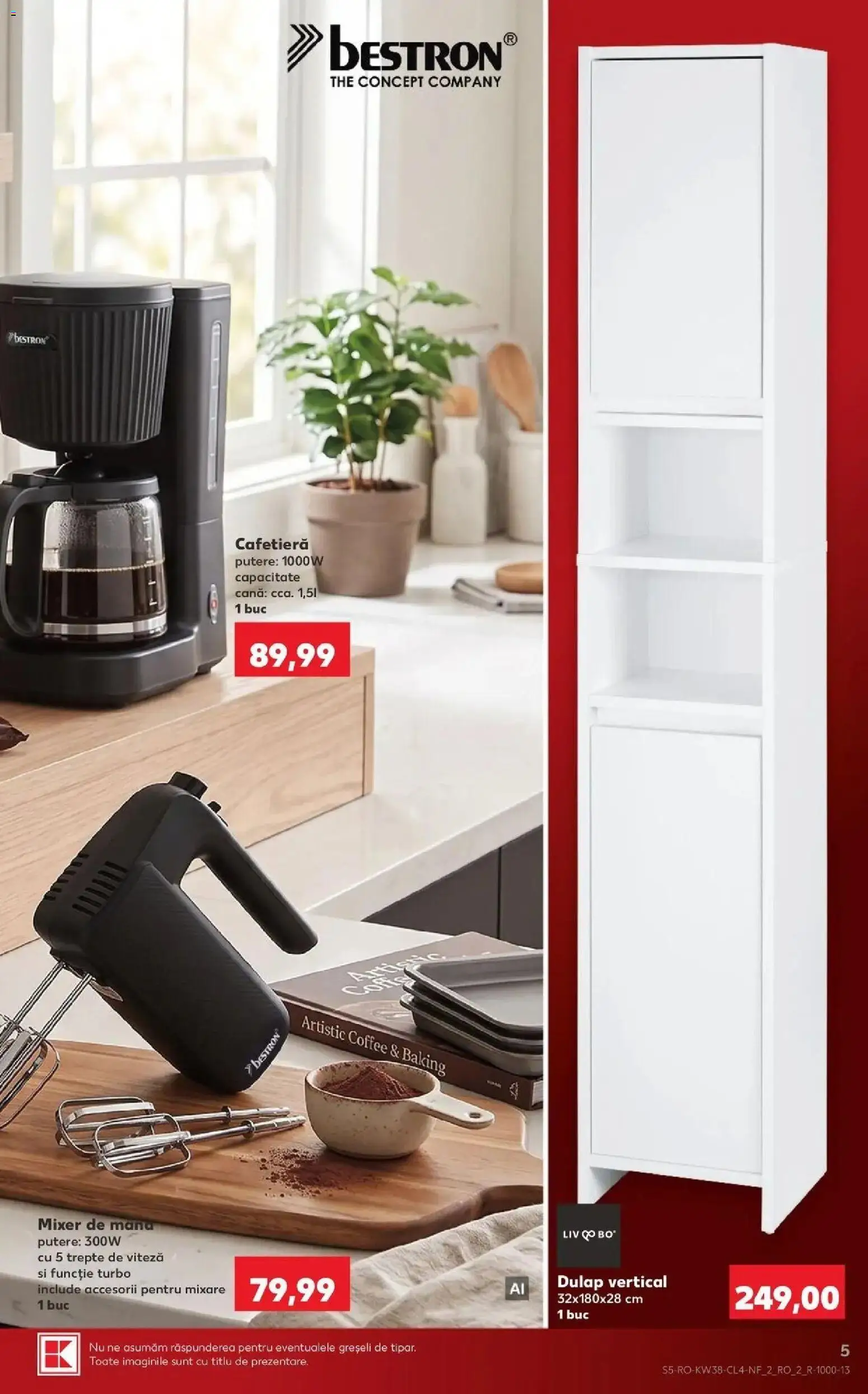 Kaufland Codlea 16.09.2026 - Revista si Oferta | Pagină: 5 | Produse: Cafetieră, Mixer