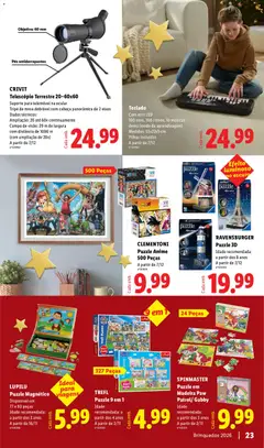 Pré-visualização Lidl folheto Especial Brinquedos válido de 26/10/2026 | Página: 23 | Produtos: Mesa dobrável, Mesa, Brinquedos, Telescópio