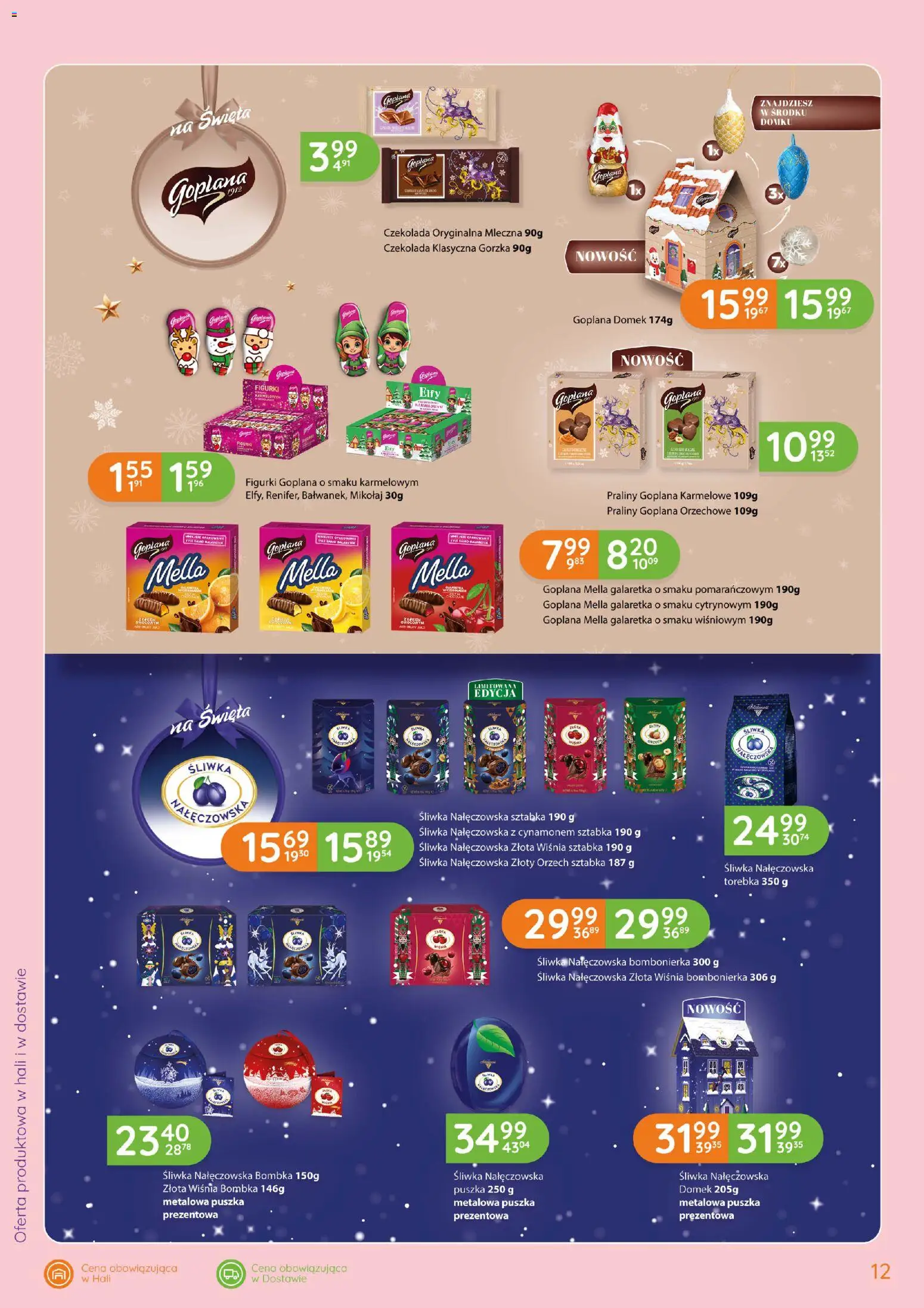 Eurocash gazetka - Katalog Boże Narodzenie - Słodycze od 15.10.2026 | Strona: 12 | Produkty: Torebka, Galaretka, Praliny, Figurki