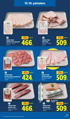 PIKOK PURE, Füstölt, főtt csirkemell, 100 g; 1 kg = 4660 Ft - amely érvényes a következő dátumtól: 2026.10.29. | Oldal: 43