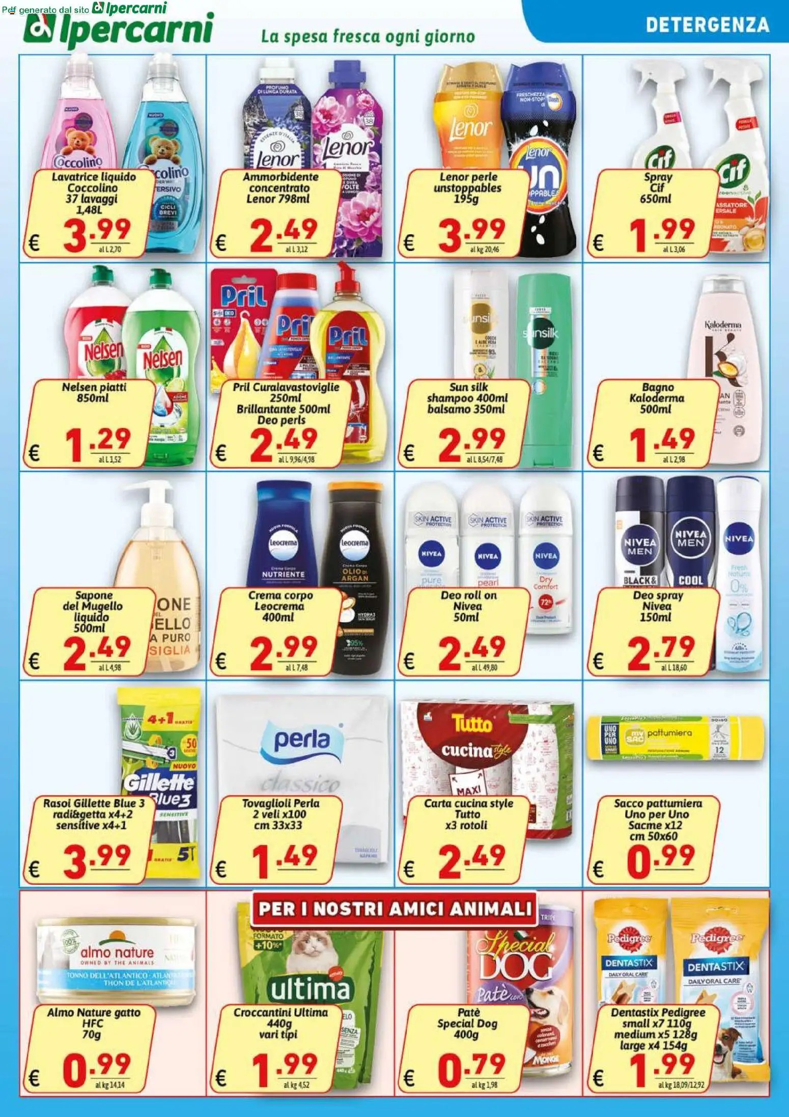 Volantino Ipercarni del 22/07/2026 | Pagina: 15 | Prodotti: Shampoo, Crema, Sapone, Tonno