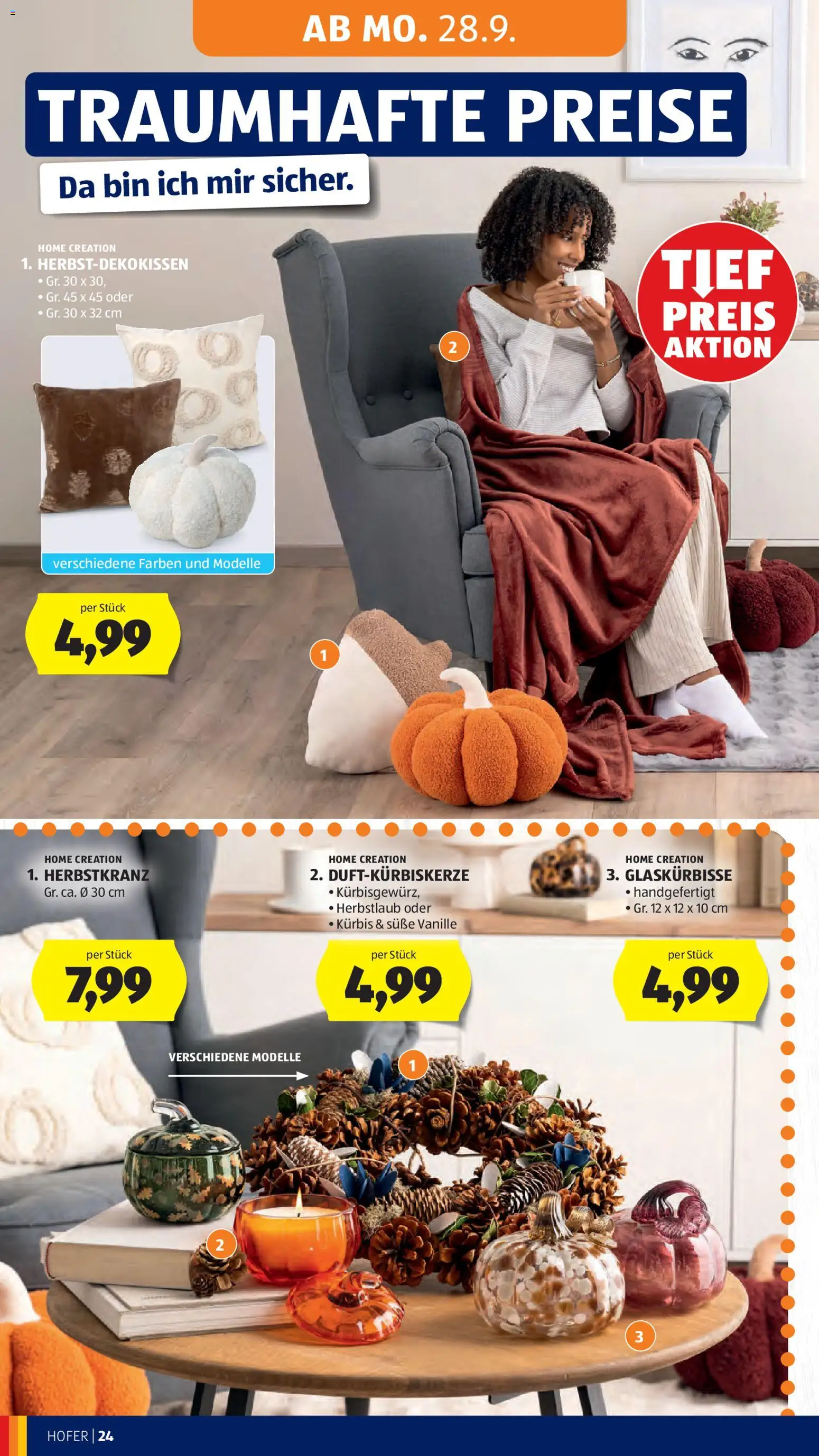 Hofer AT akciós ujság - amely érvényes a következő dátumtól: 2026.09.25. | Oldal: 32