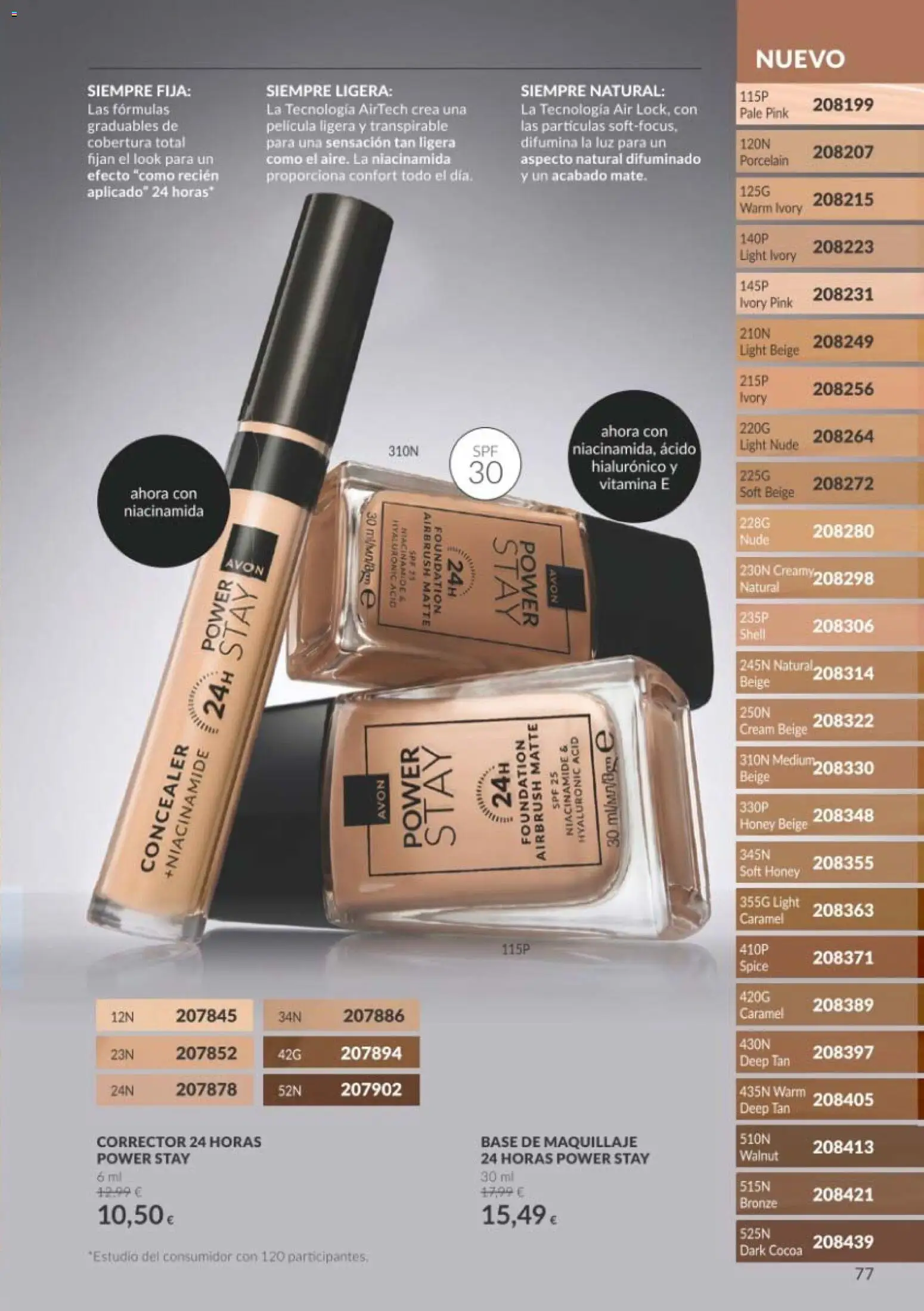 Catálogo AVON Black Friday │ válido desde el 01/11/2026 | Página: 77 | Productos: Maquillaje, Corrector, Base de maquillaje