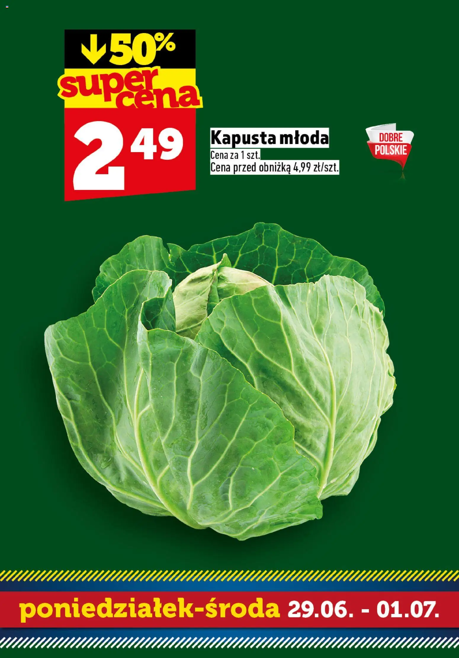 Topaz gazetka - Superstart tygodnia od 29.06.2026 | Strona: 6 | Produkty: Kapusta