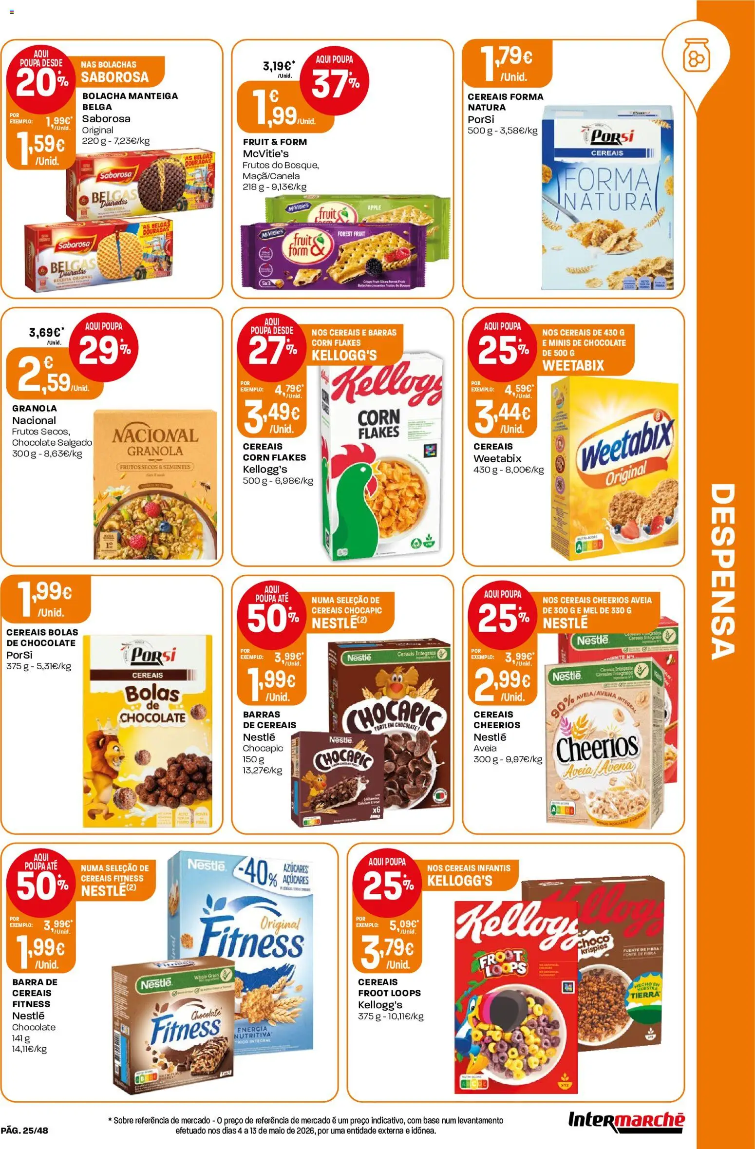 Intermarché folheto │ válido de 11.06.2026 | Página: 25 | Produtos: Bolachas, Manteiga, Nestlé, Mel