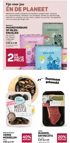 Ekoplaza folder - Voorbeeld van een folder van Ekoplaza, geldig van 16-09-2026 | Pagina: 13 | Producten: Inlegkruisjes, Maandverband, Panty, Pads