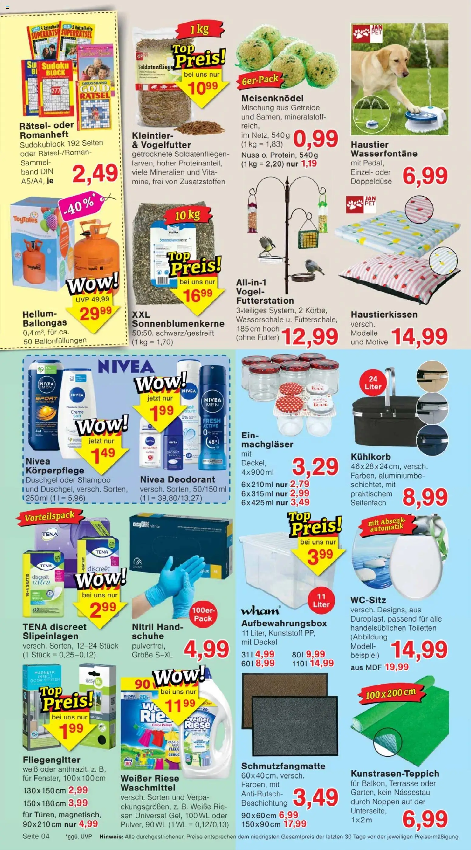 Jawoll Prospekt – gültig ab 08.06.2026 | Seite: 4 | Produkte: Schmutzfangmatte, Creme, Duschgel, Deodorant