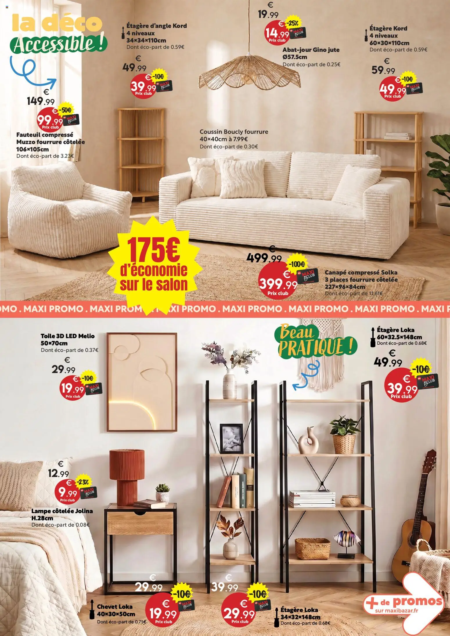 {H1} | Page: 2 | Produits: Canapé, Fauteuil, Étagère, Lampe