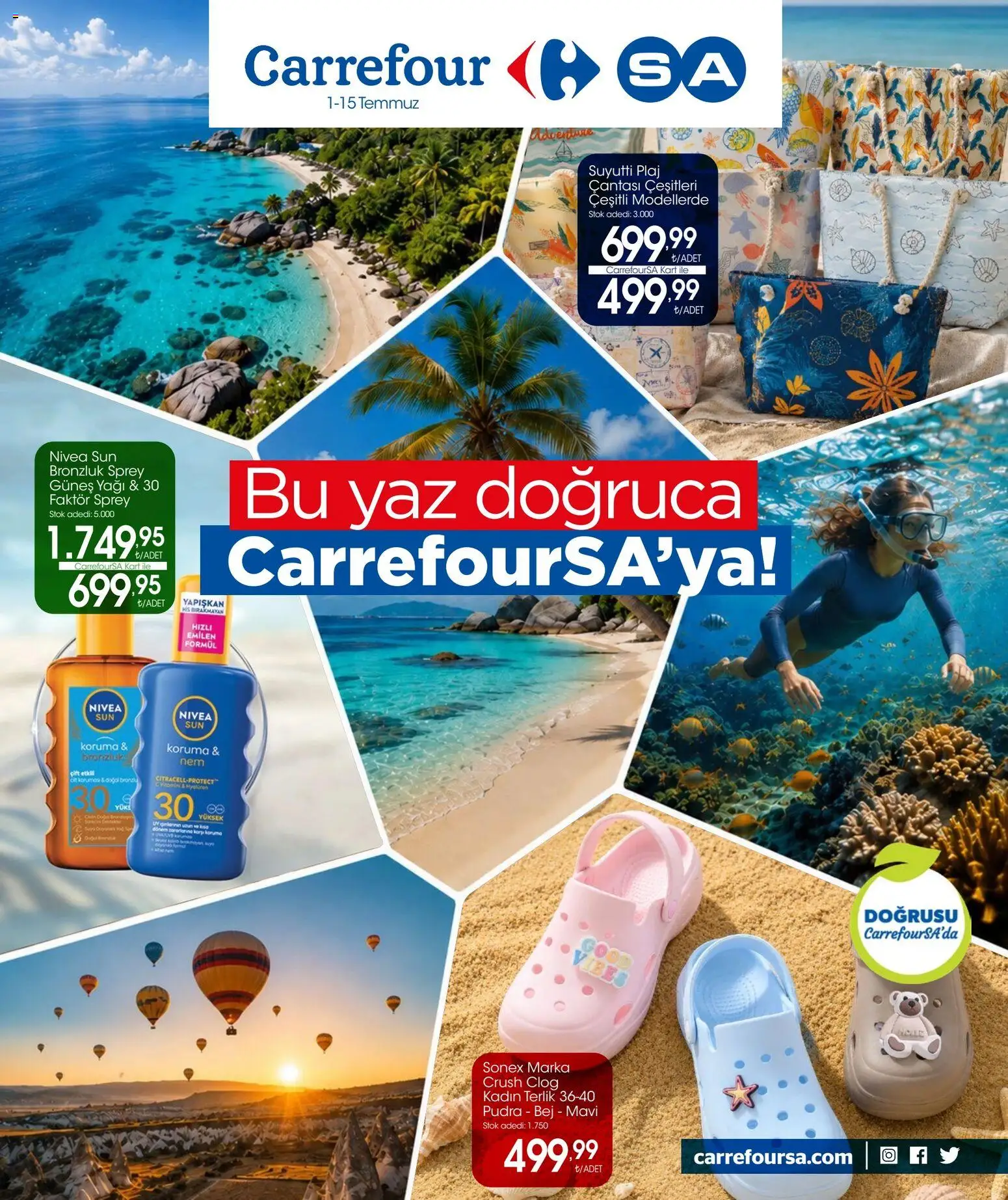 🛍️ CarrefourSA - Katalog Bu yaz doğruca, 01 Temmuz 2026 itibariyle » Özel fırsatları keşfedin ve bugün tasarruf edin! 💰
