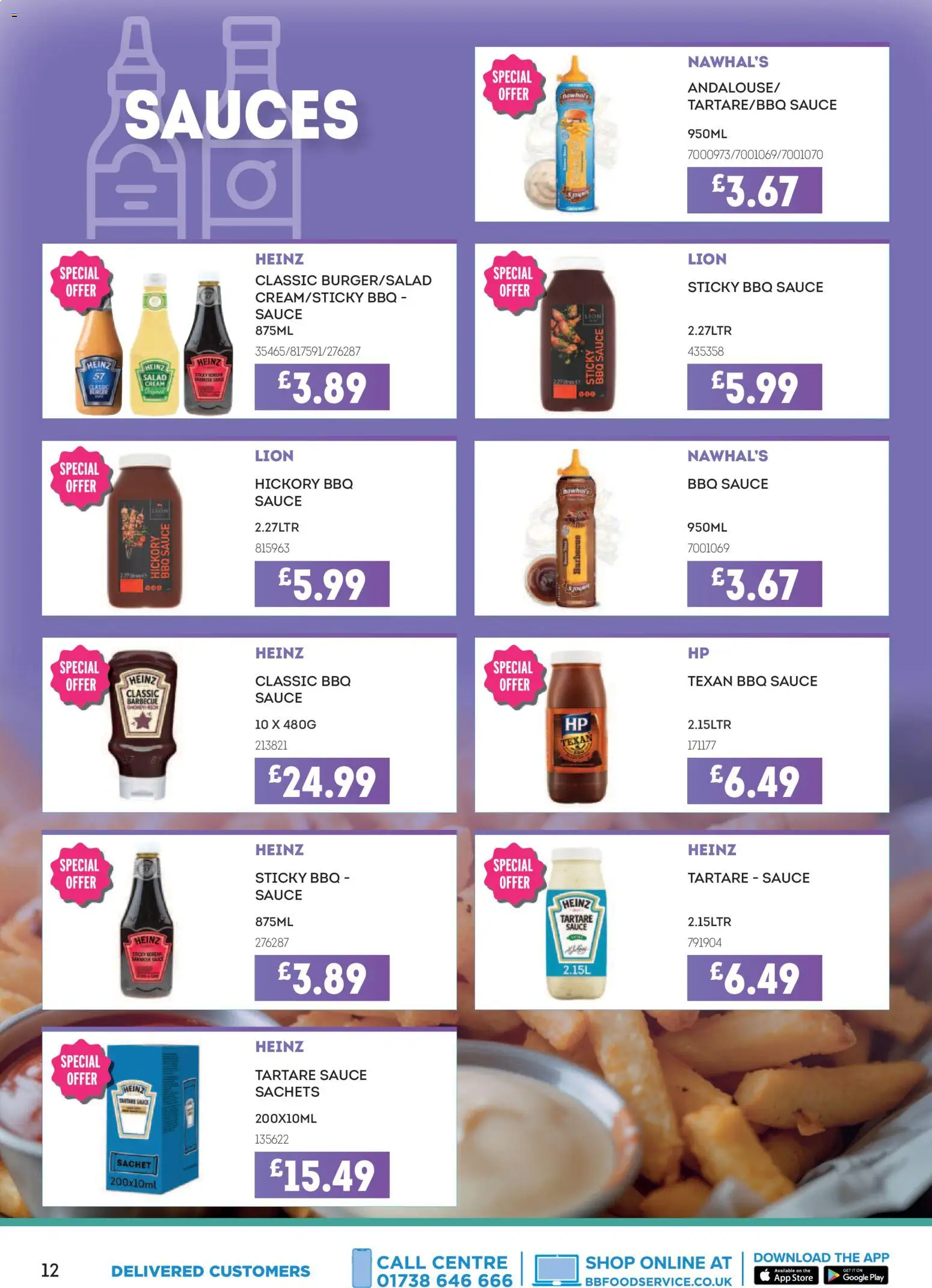 {H1} | Page: 12 | Products: Sauce, Barbecue, Burger, Cream