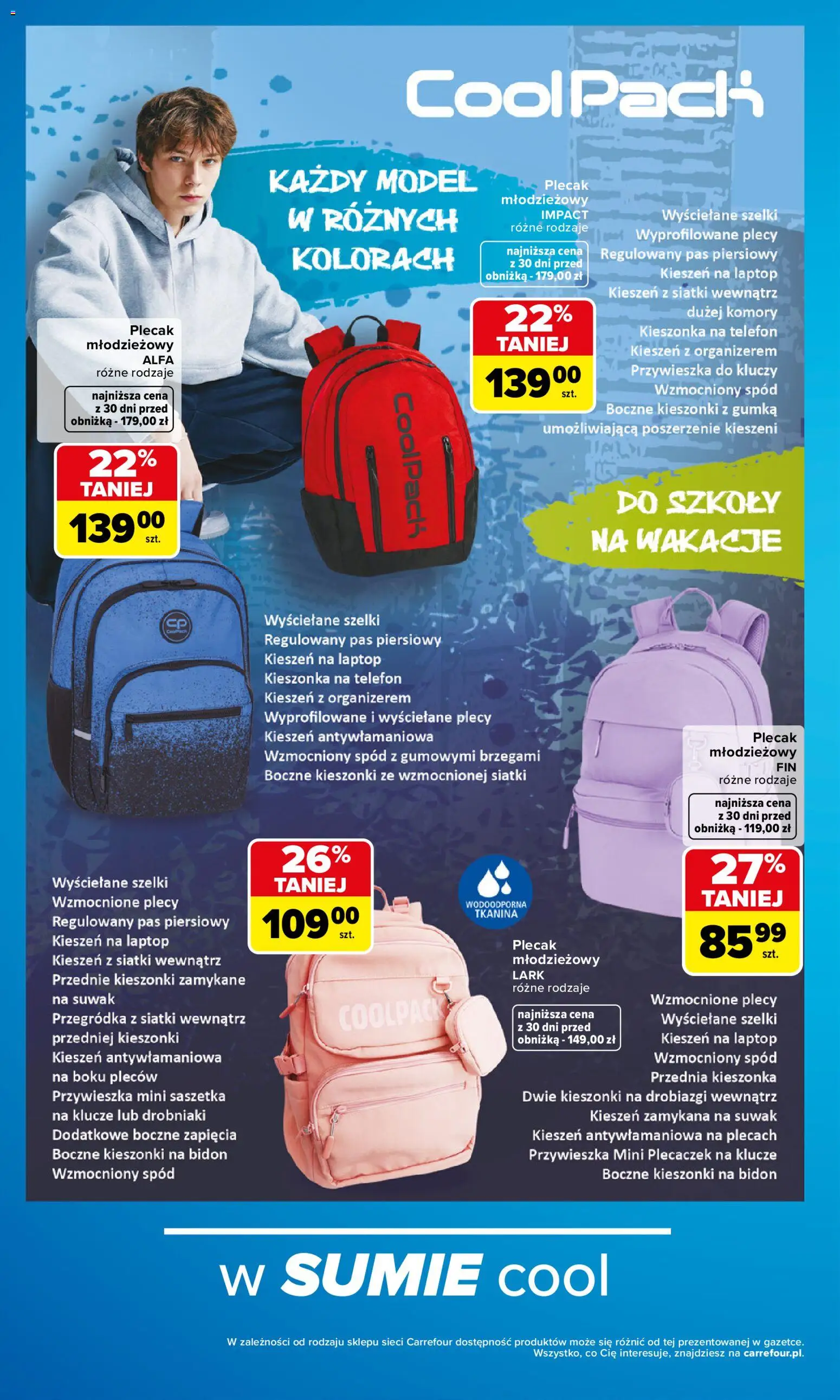 Carrefour gazetka - Szkoła nowy sezon V od 27.07.2026 | Strona: 10 | Produkty: Telefon, Laptop, Plecak