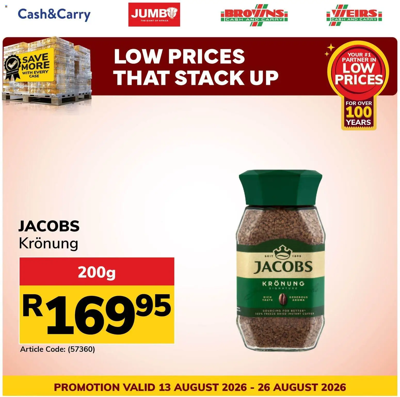 New Jumbo catalogue – valid from 13/08/2026 | Page: 6 | Products: Case, Coffee, Instant coffee