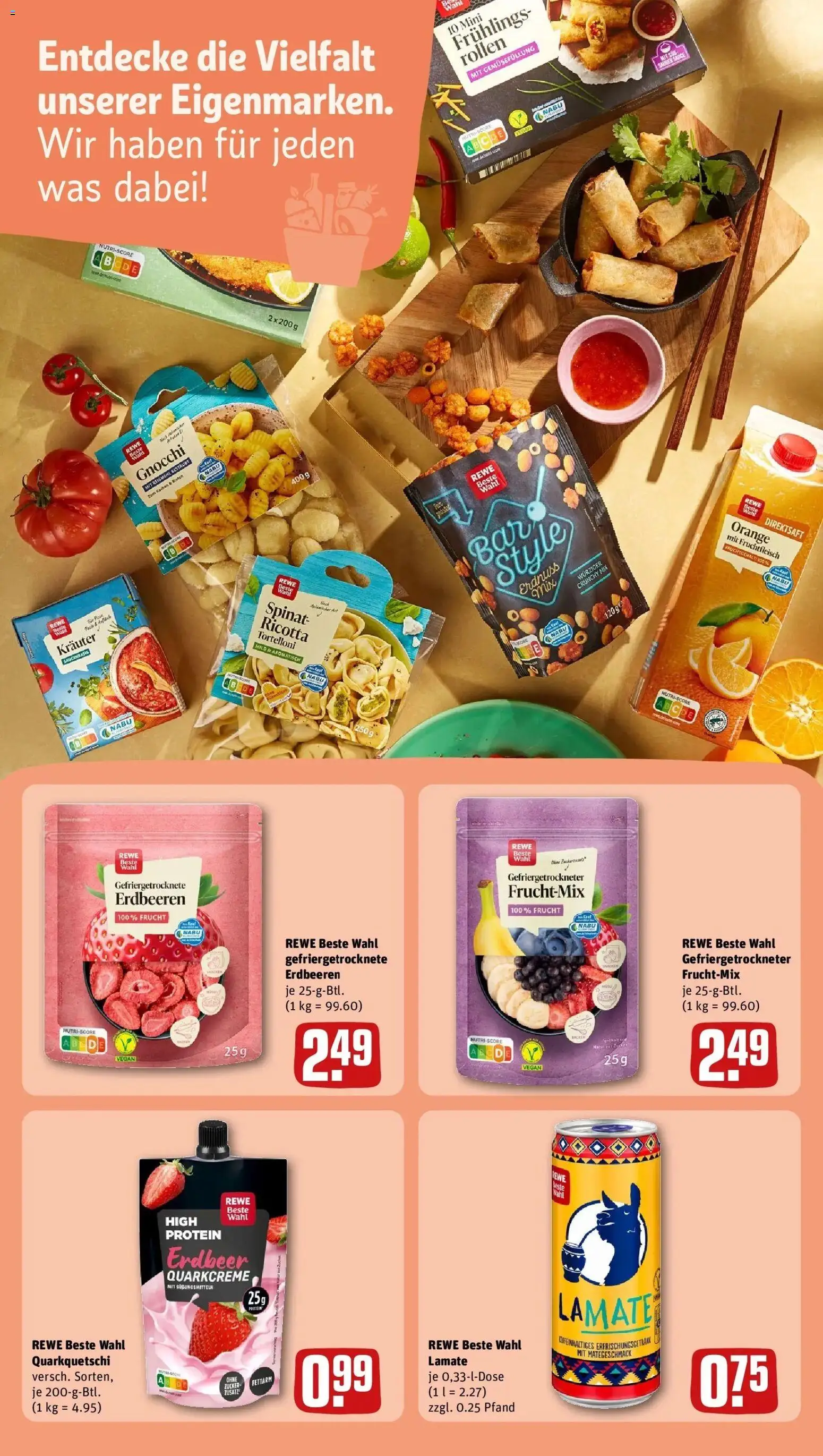 REWE Prospekt ab 24.08.2026 zum Blättern » Angebote | Seite: 15 | Produkte: Gnocchi, Zucker, Erdbeeren