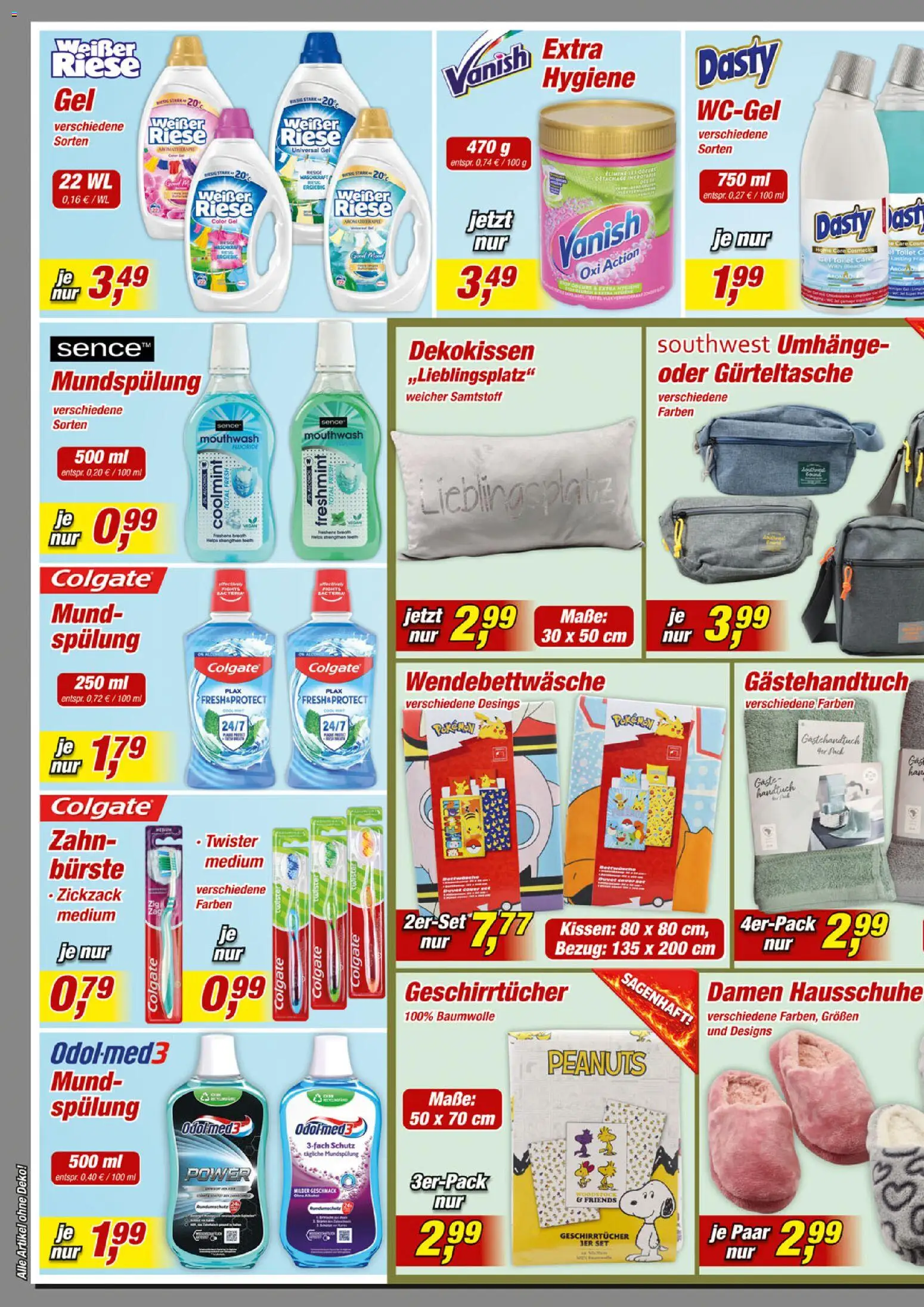 Posten Börse Prospekt – gültig ab 19.07.2026 | Seite: 2 | Produkte: Kissen, Spülung, Bürste, Hausschuhe