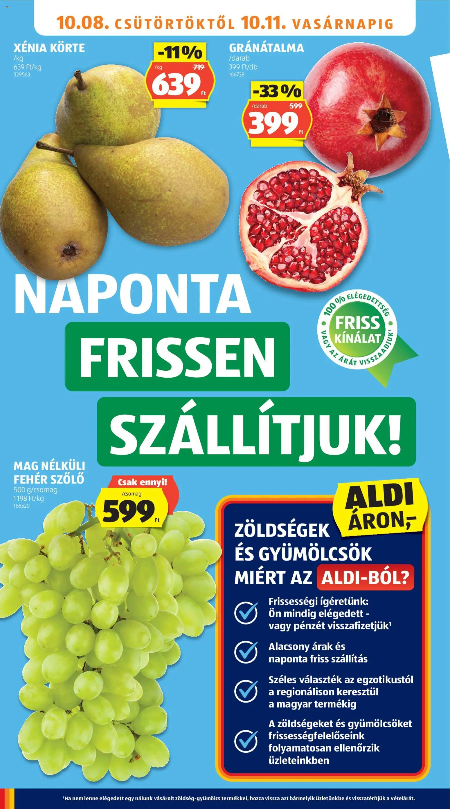 Aldi akciós ujság - amely érvényes a következő dátumtól: 2026.10.08. | Oldal: 6