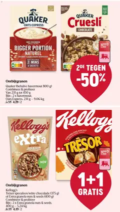 Kellogg's Trésor speculoos/witte chocolade, Kellogg's Trésor speculoos/witte chocolade (375 g) - Voorbeeld van een folder van Delhaize, geldig van 10/09/2026 | Pagina: 17