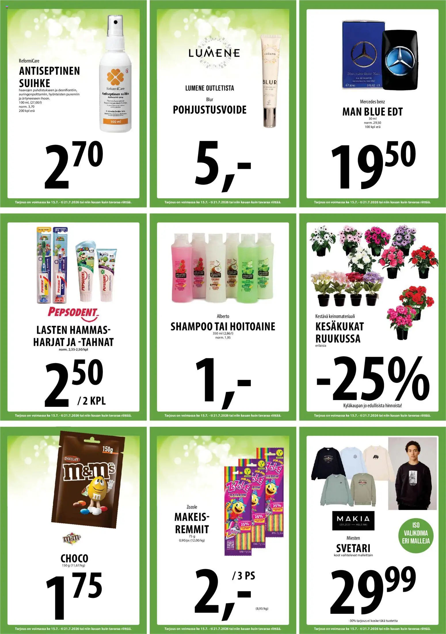 Tuuri tarjoukset – voimassa 15/07/2026 alkaen | Sivu: 23 | Tuotteet: Shampoo, Hoitoaine