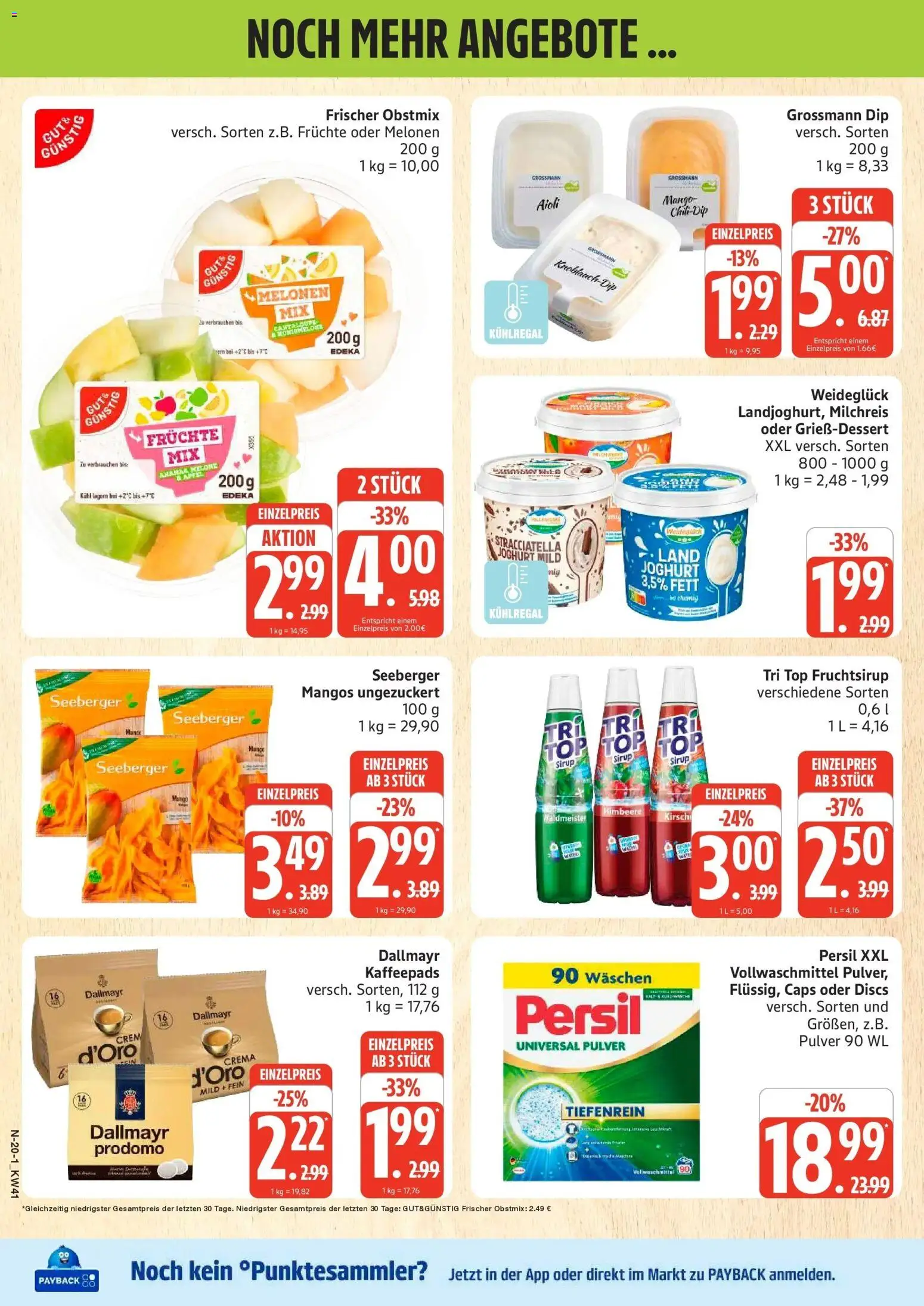 Marktkauf Prospekt Buxtehude (ab 05.10.2026) » Angebote online | Seite: 20 | Produkte: Kaffeepads, Joghurt, Dallmayr, Persil