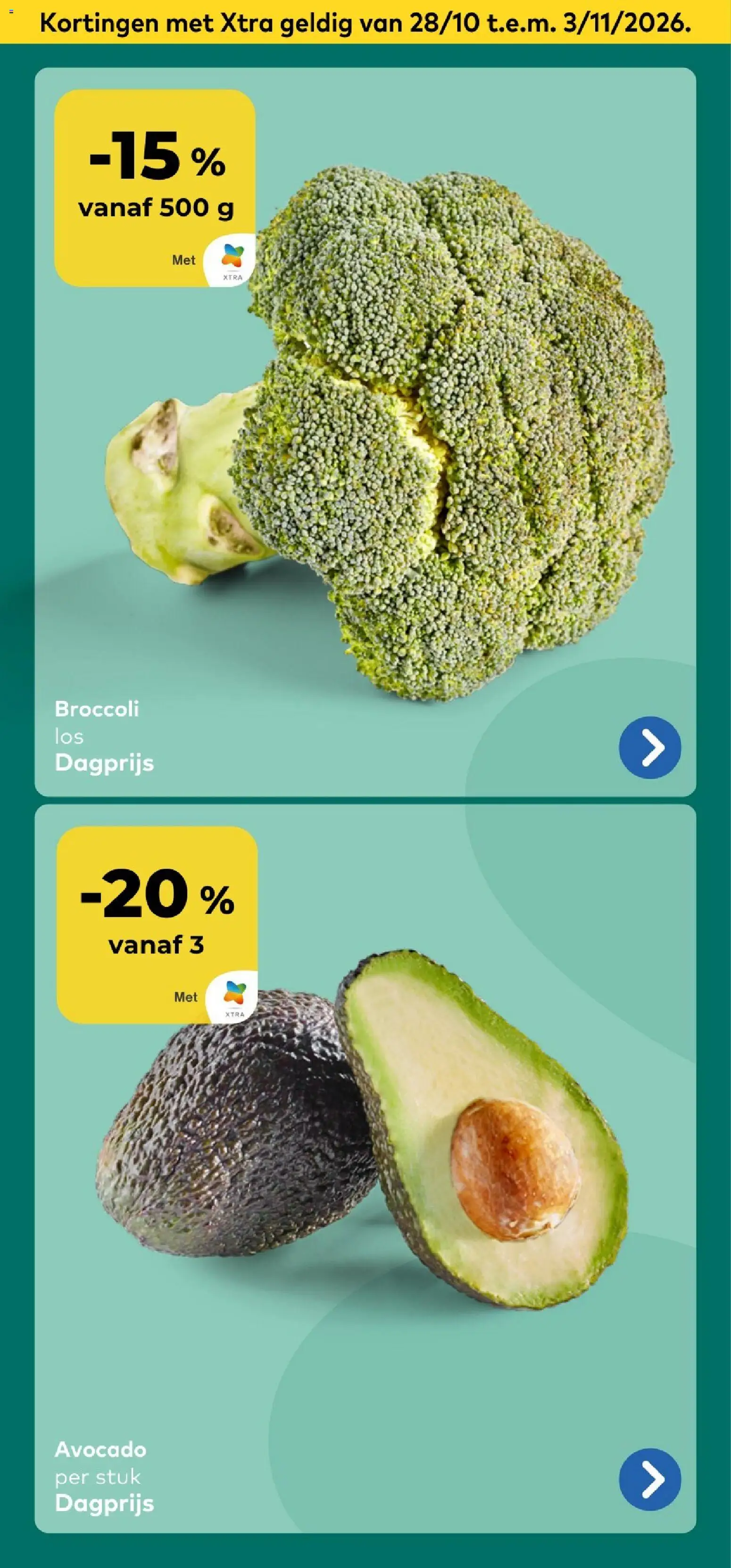 {H1} | Pagina: 6 | Producten: Avocado, Broccoli