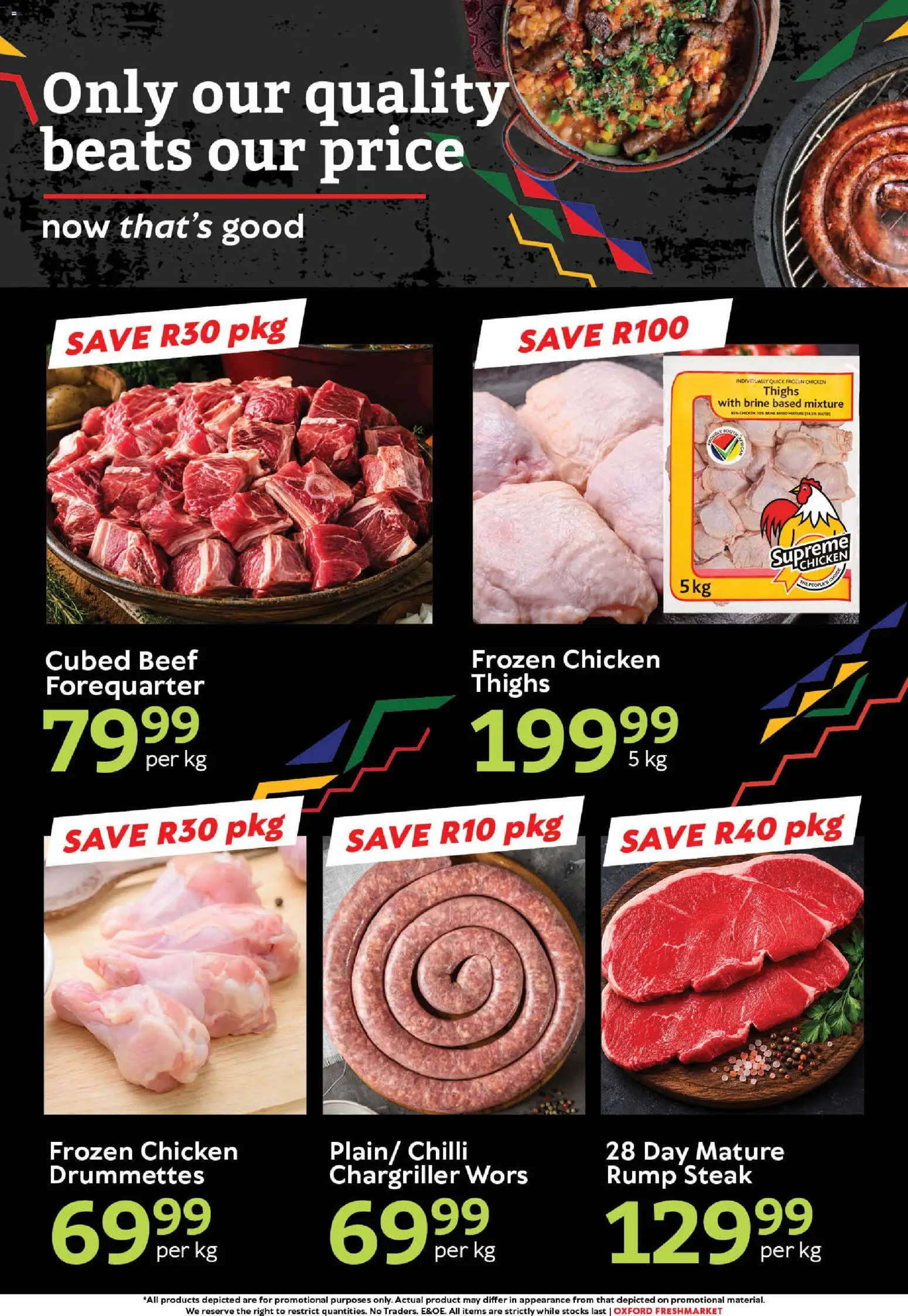 New Oxford Freshmarket catalogue – valid from 08/09/2026 | Page: 2 | Products: Rump steak, Frozen chicken, Chicken, Chilli