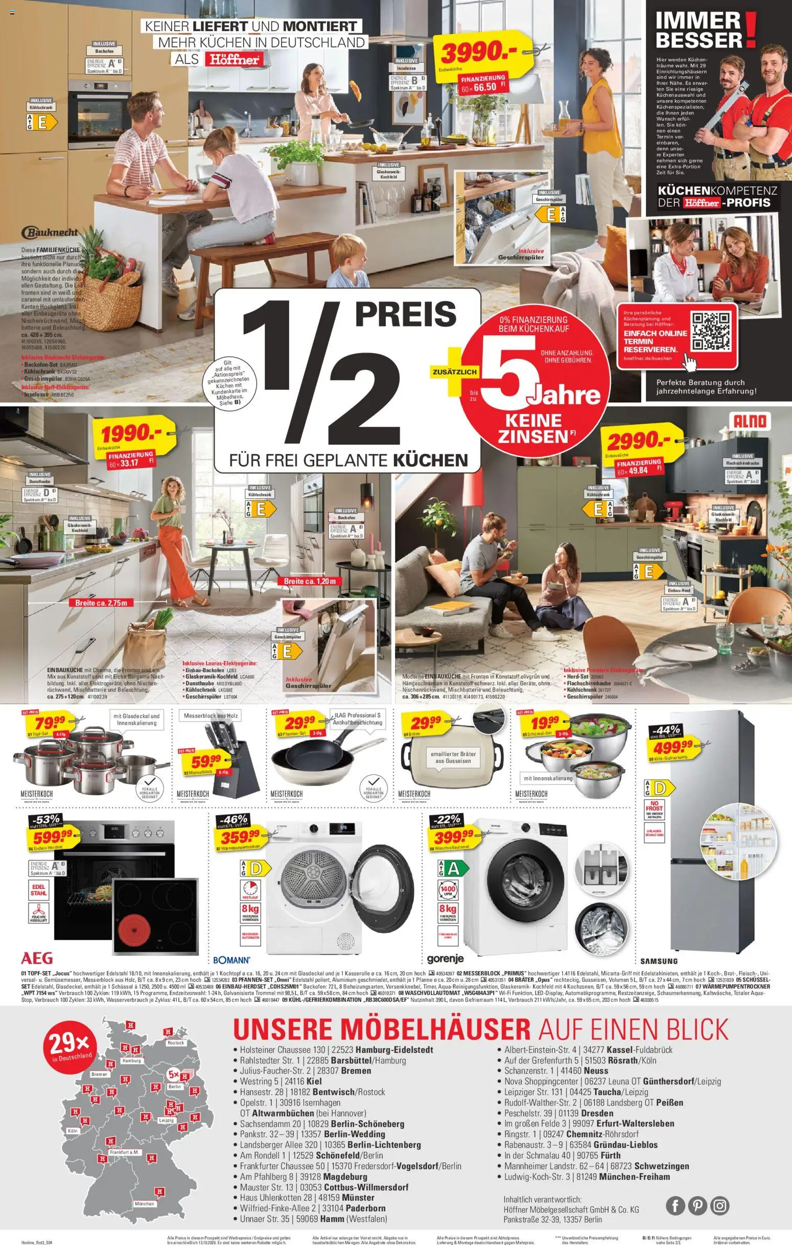 Höffner Prime Time – gültig ab 30.09.2026 | Seite: 4 | Produkte: Gorenje, Ofen, Geschirrspüler, Kochfeld