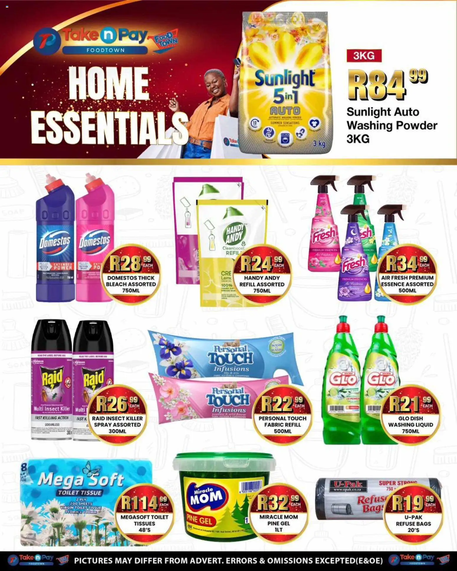 New Take n Pay catalogue – valid from 01.06.2026 | Page: 33 | Products: Toilet, Bleach, Refuse bags, Washing powder