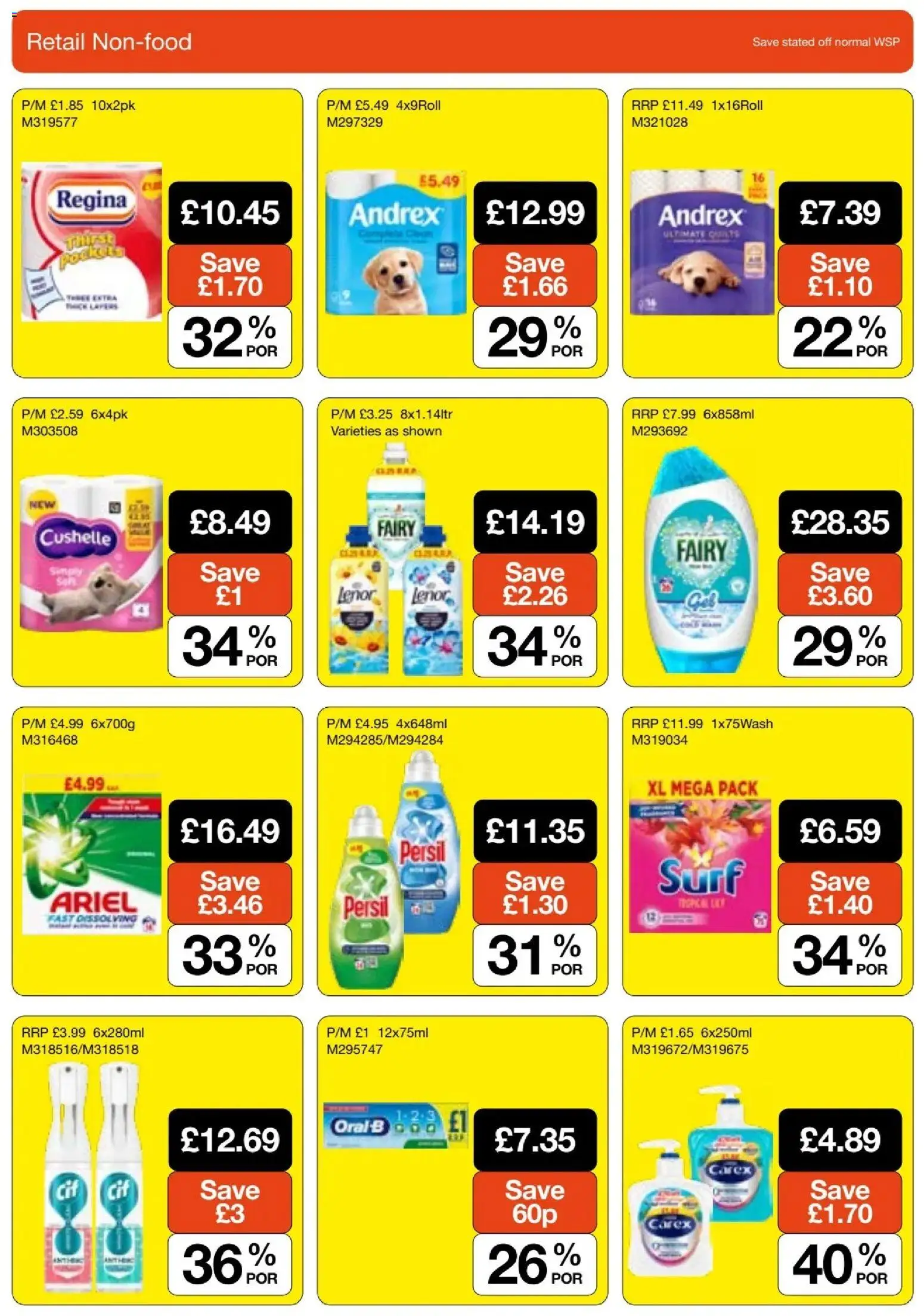 {H1} | Page: 14 | Products: Persil, Lenor