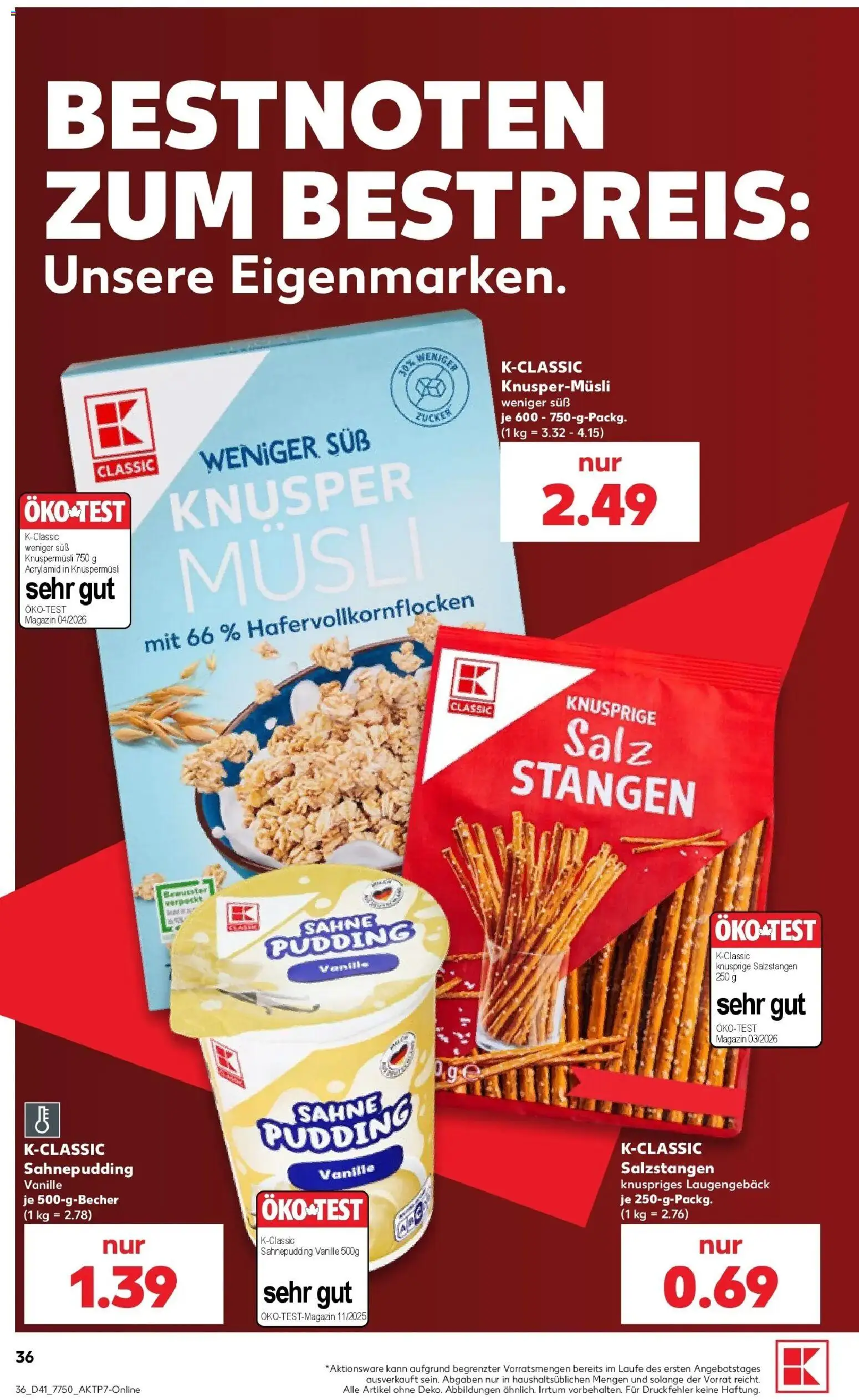 Prospekt Kaufland ab 05.10.2026 » Angebote Online zum Blättern | Seite: 46 | Produkte: Musli, Vanille, Magazin, Sahne