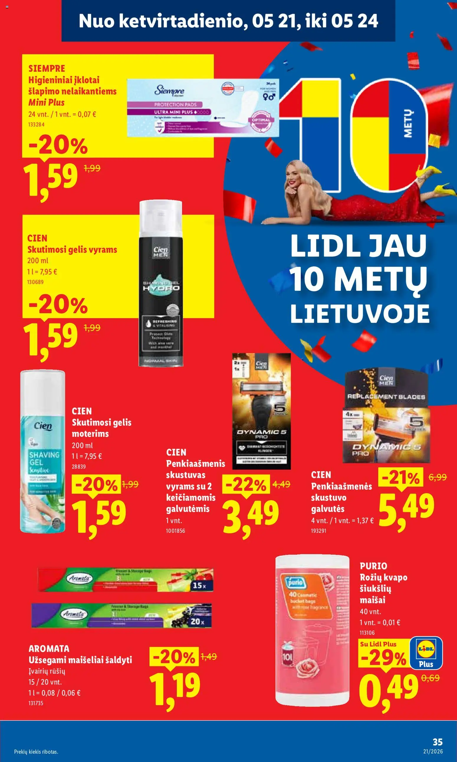 LIDL akcijos nuo 18.05.2026 | Puslapis: 31 | Prekių: Skustuvas