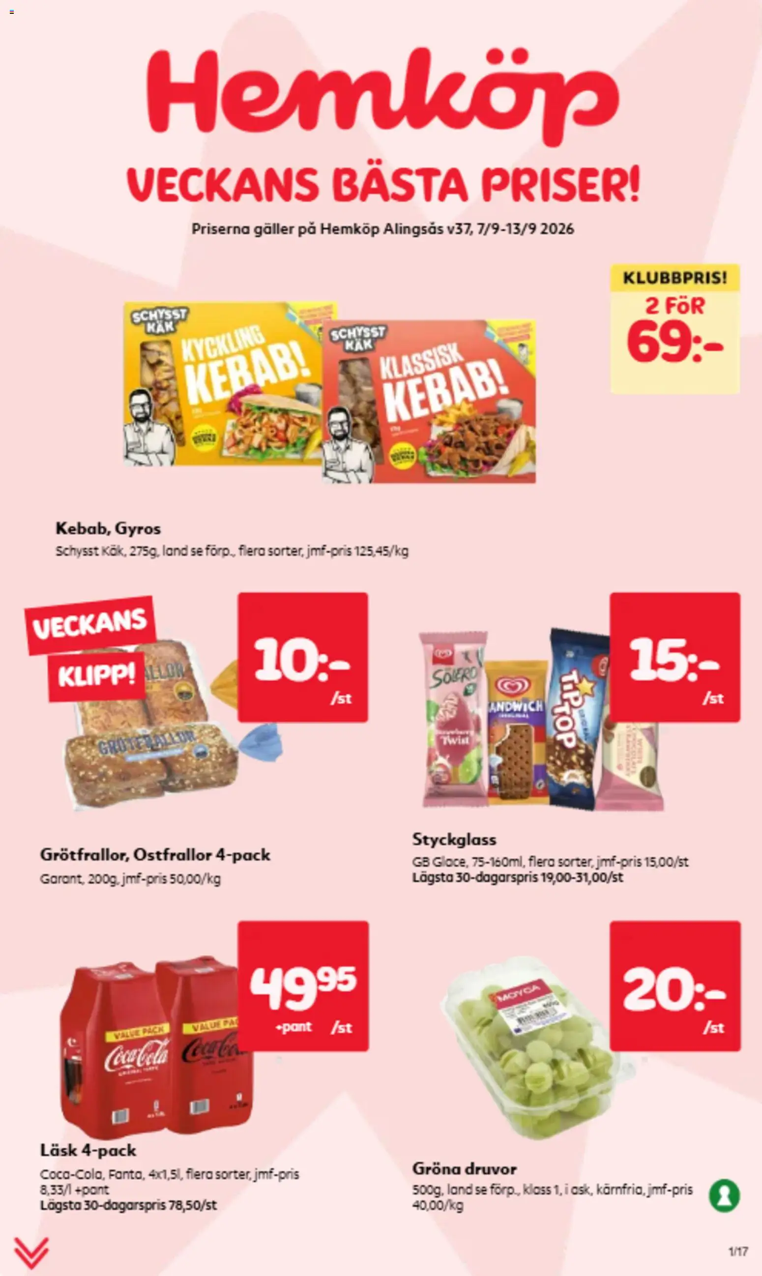 Hemköp reklamblad aktuell från 07/09/2026 | Sida: 1