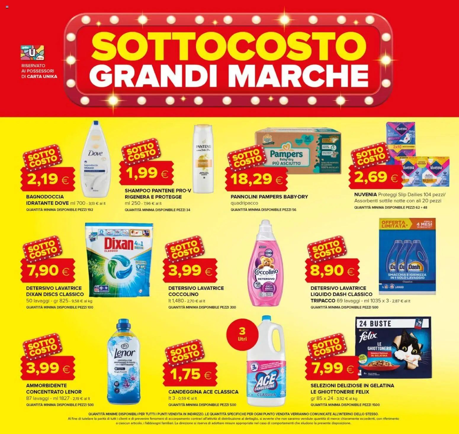 Volantino Oasi del 04/09/2026 | Pagina: 4 | Prodotti: Ammorbidente, Proteggi slip, Pampers, Assorbenti