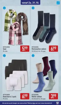 UP2FASHION Wollen sokken, Wollen sokken 35-38 t/m 39-42. Per paar. - Voorbeeld van een folder van Aldi, geldig van 26-10-2026 | Pagina: 55