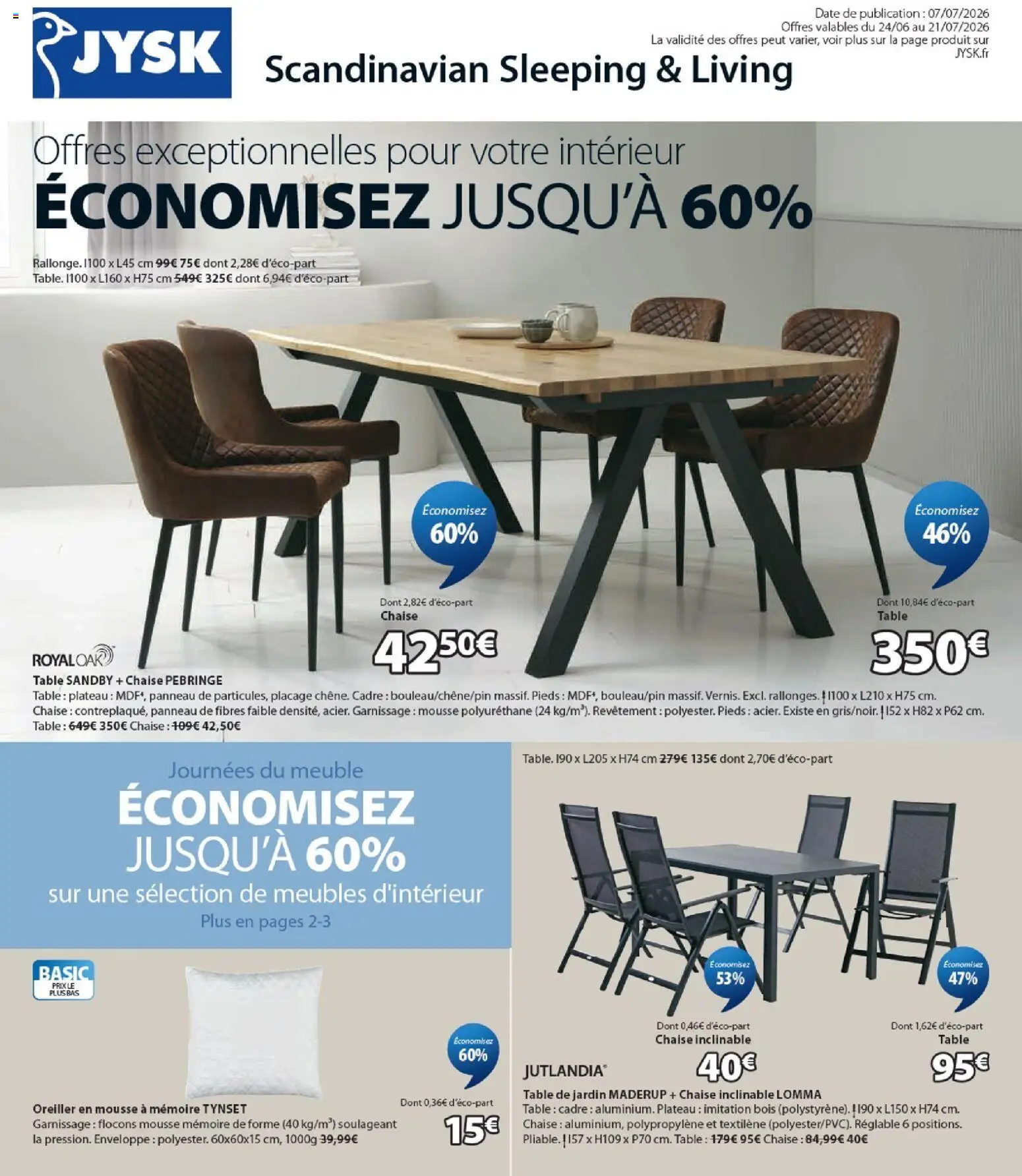 {H1} | Page: 1 | Produits: Flocons, Meuble, Enveloppe, Oreiller