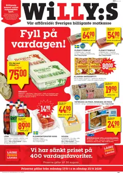 Willys erbjudanden - Förhandsvisning av reklamblad från butik Willys aktuell från 17/08/2026